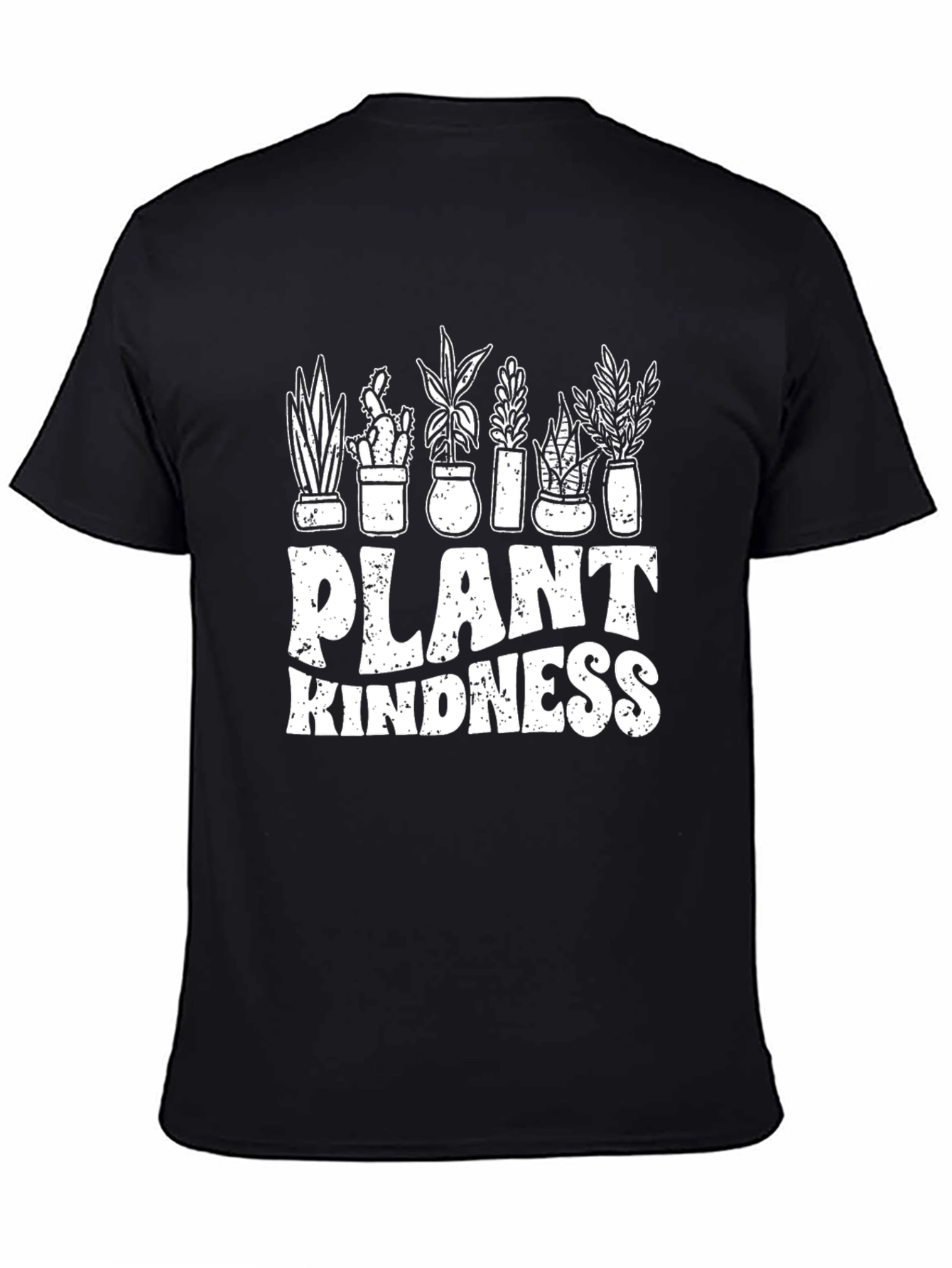 Plant Kindness T-Shirt - Black Graphic Tee