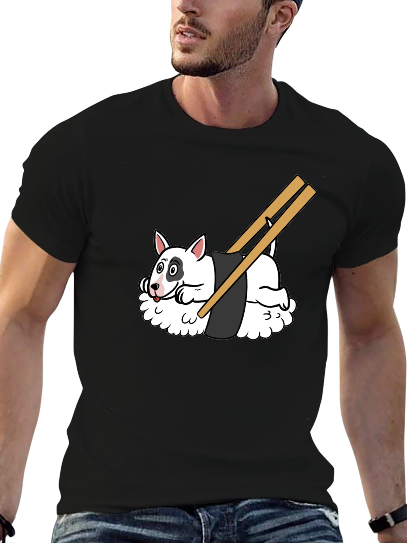 Sushi Dog Graphic Tee -  Unique Design