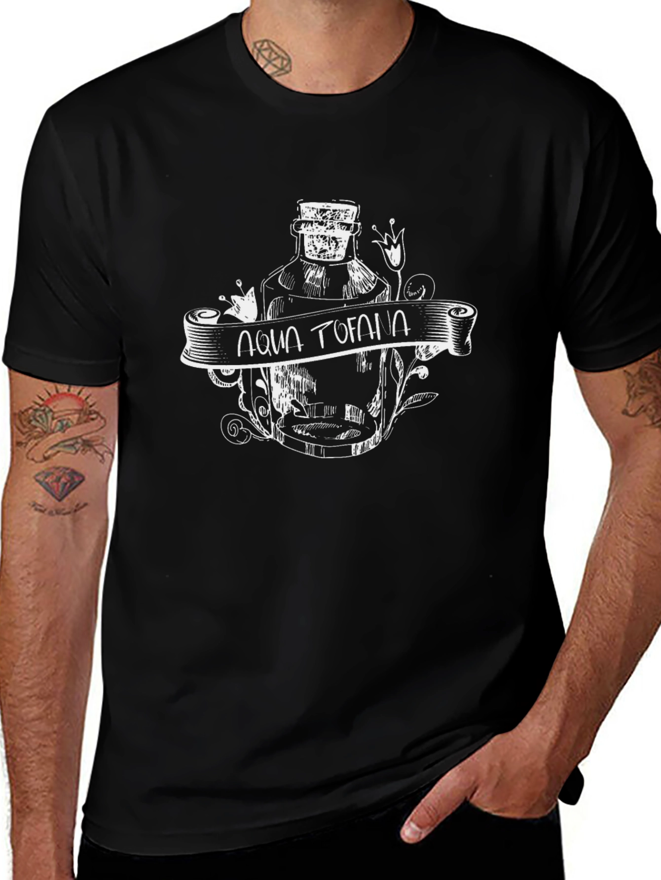 Aqua Tofana Graphic Tee - Dark Humor T-Shirt