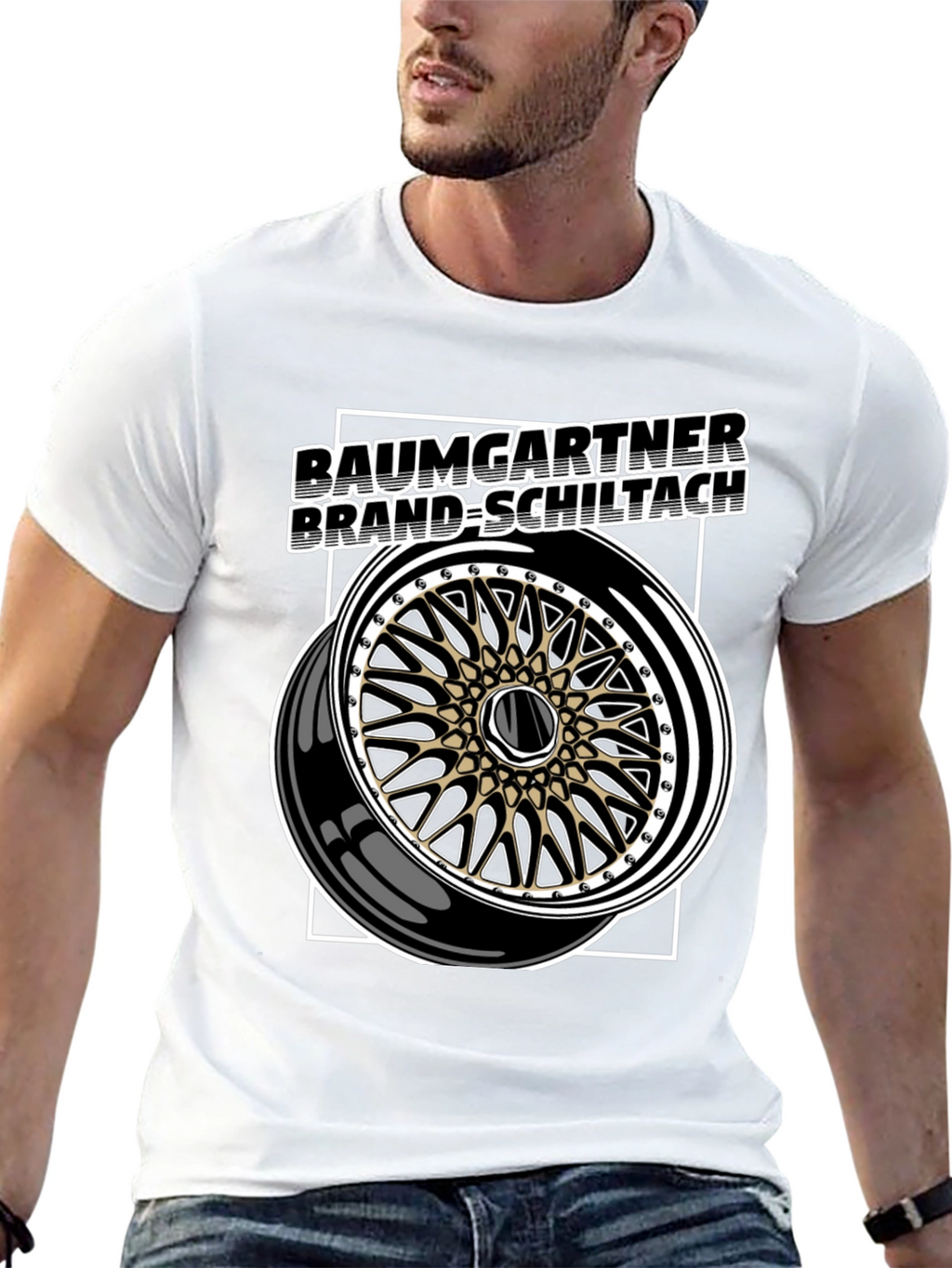 Baumgartner Brand-Schiltach Wheel Graphic Tee - Black