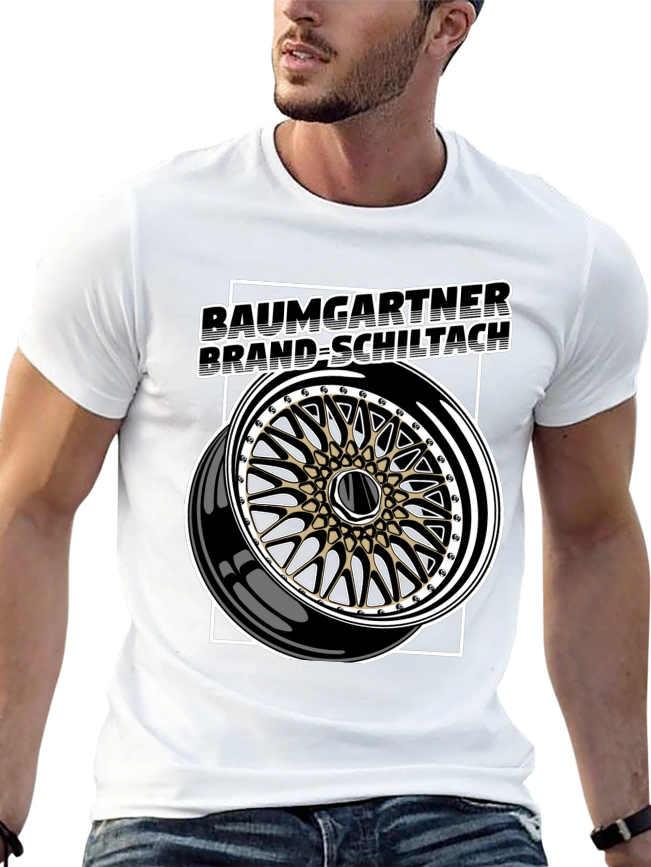 Baumgartner Brand-Schiltach Wheel Graphic Tee - Black