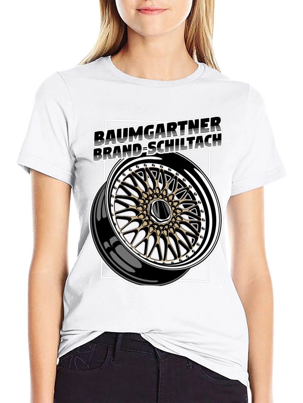 Baumgartner Brand-Schiltach Wheel Graphic Tee - Black
