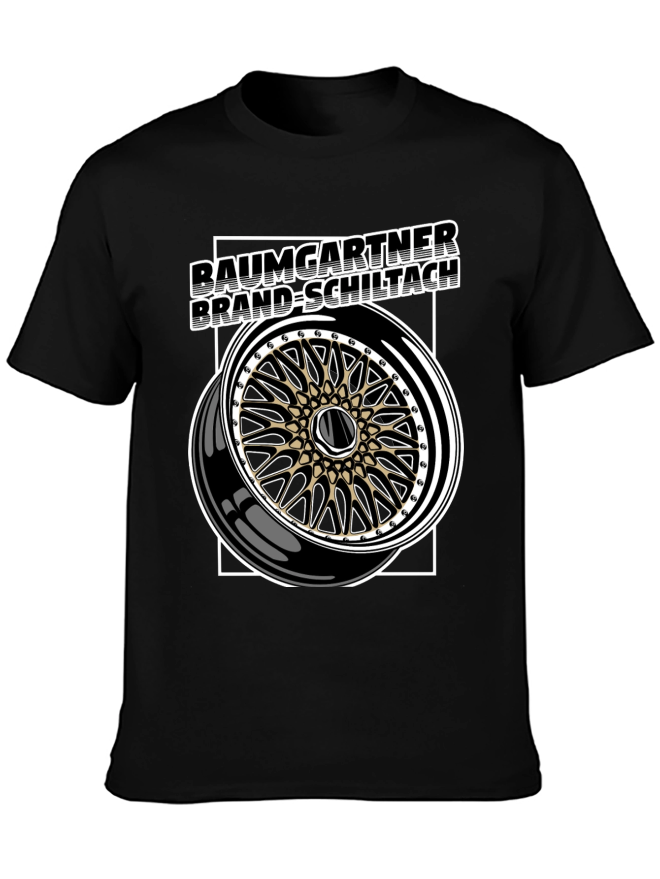 Baumgartner Brand-Schiltach Wheel Graphic Tee - Black