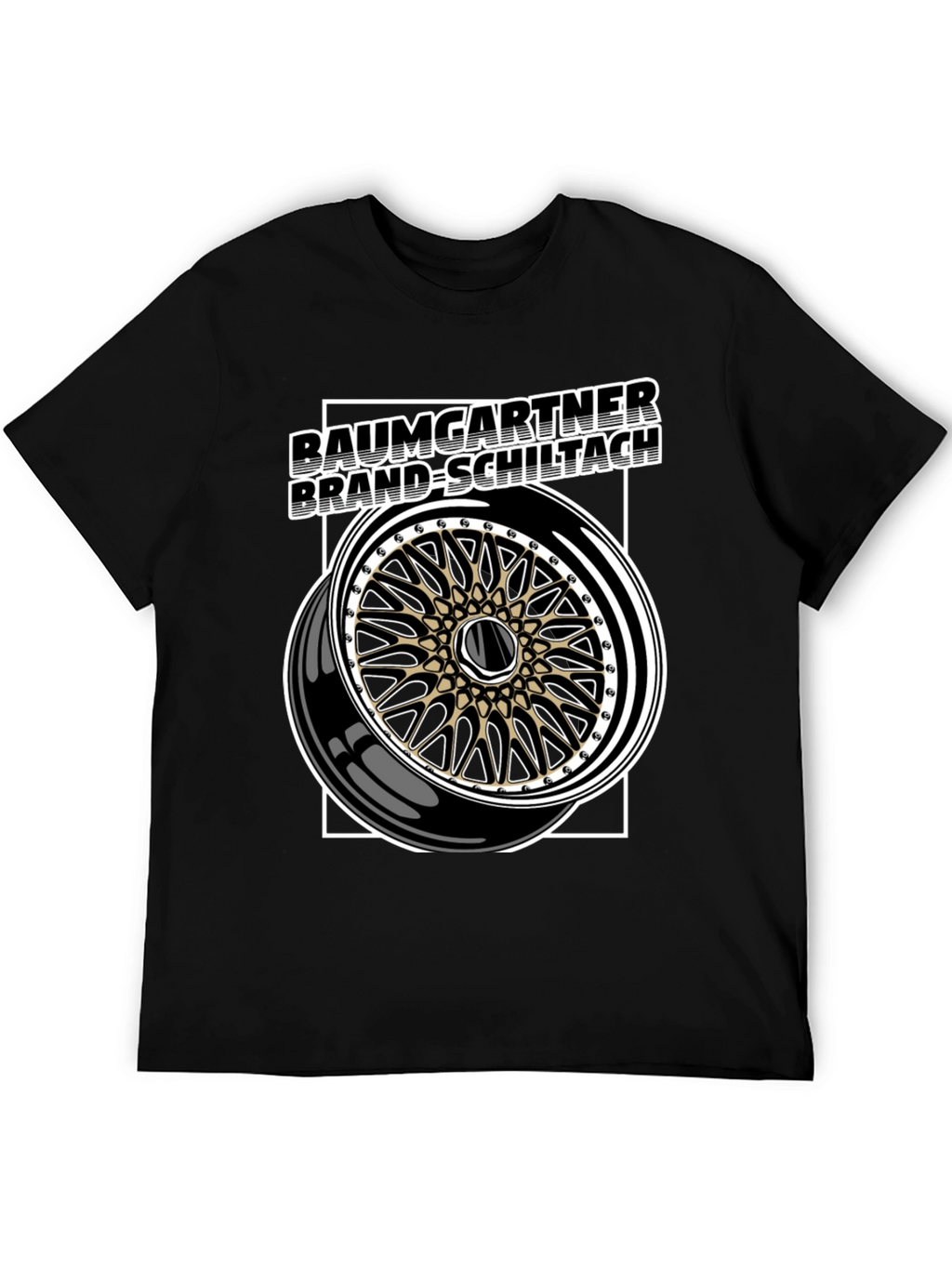 Baumgartner Brand-Schiltach Wheel Graphic Tee - Black