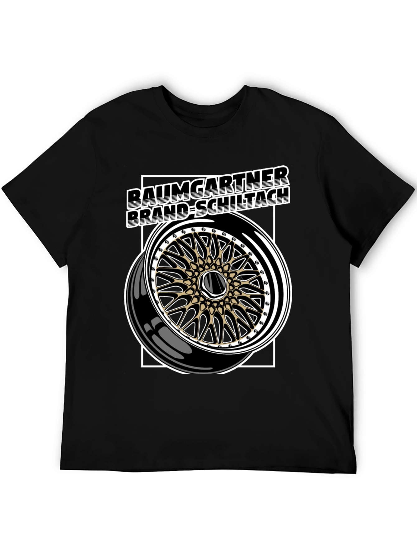 Baumgartner Brand-Schiltach Wheel Graphic Tee - Black