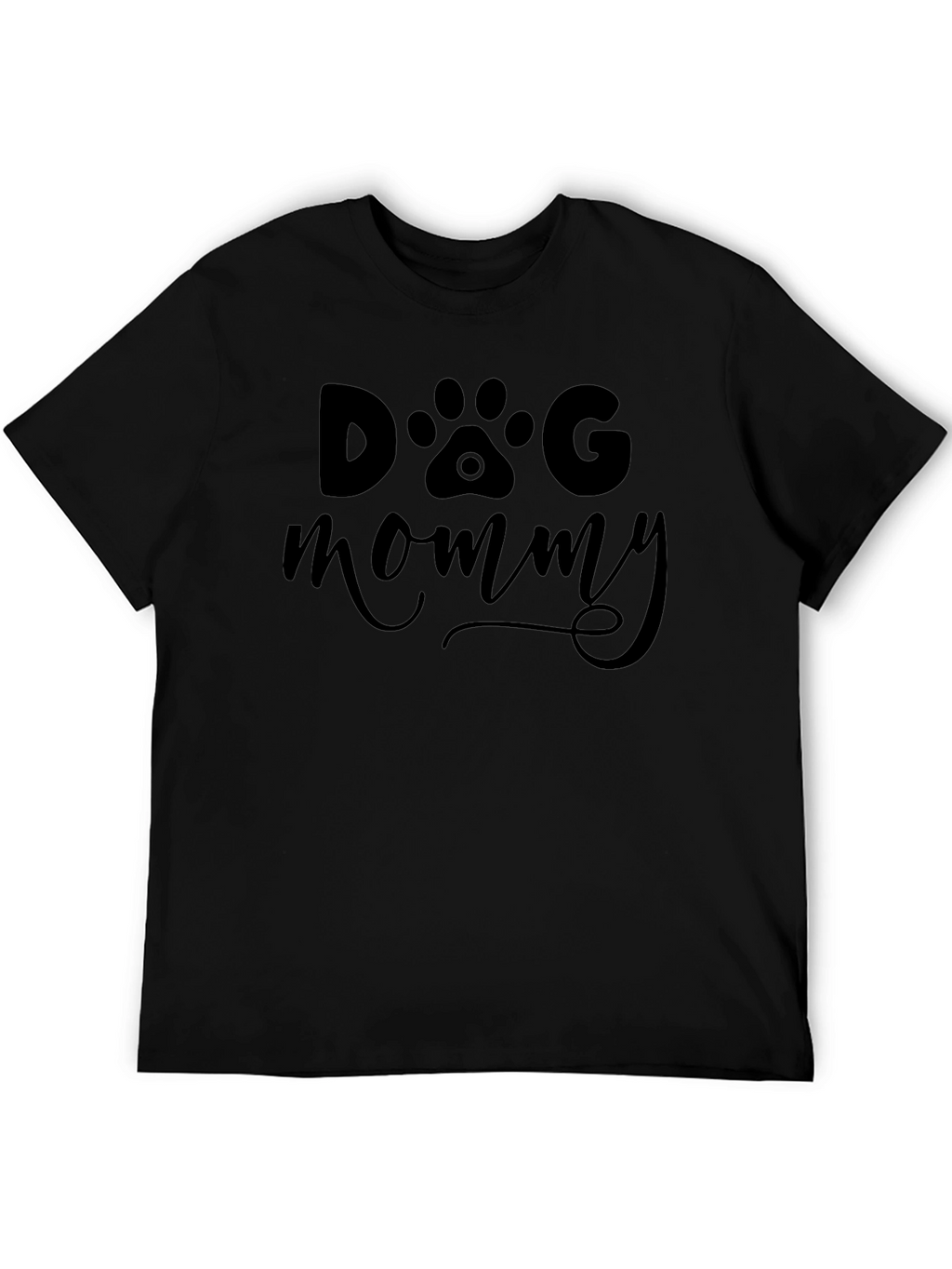 Dog Mommy Graphic Tee - Black T-Shirt