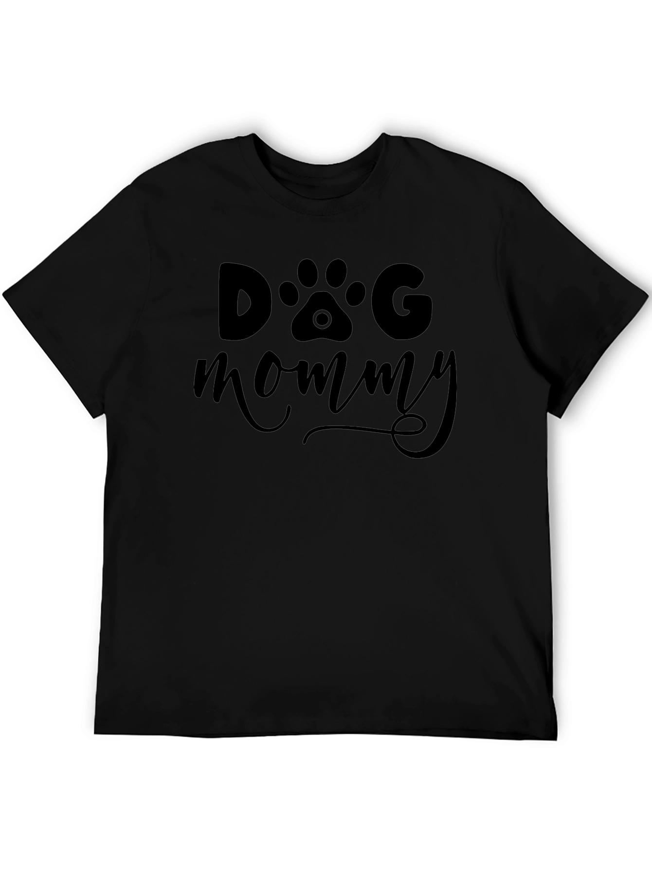 Dog Mommy Graphic Tee - Black T-Shirt