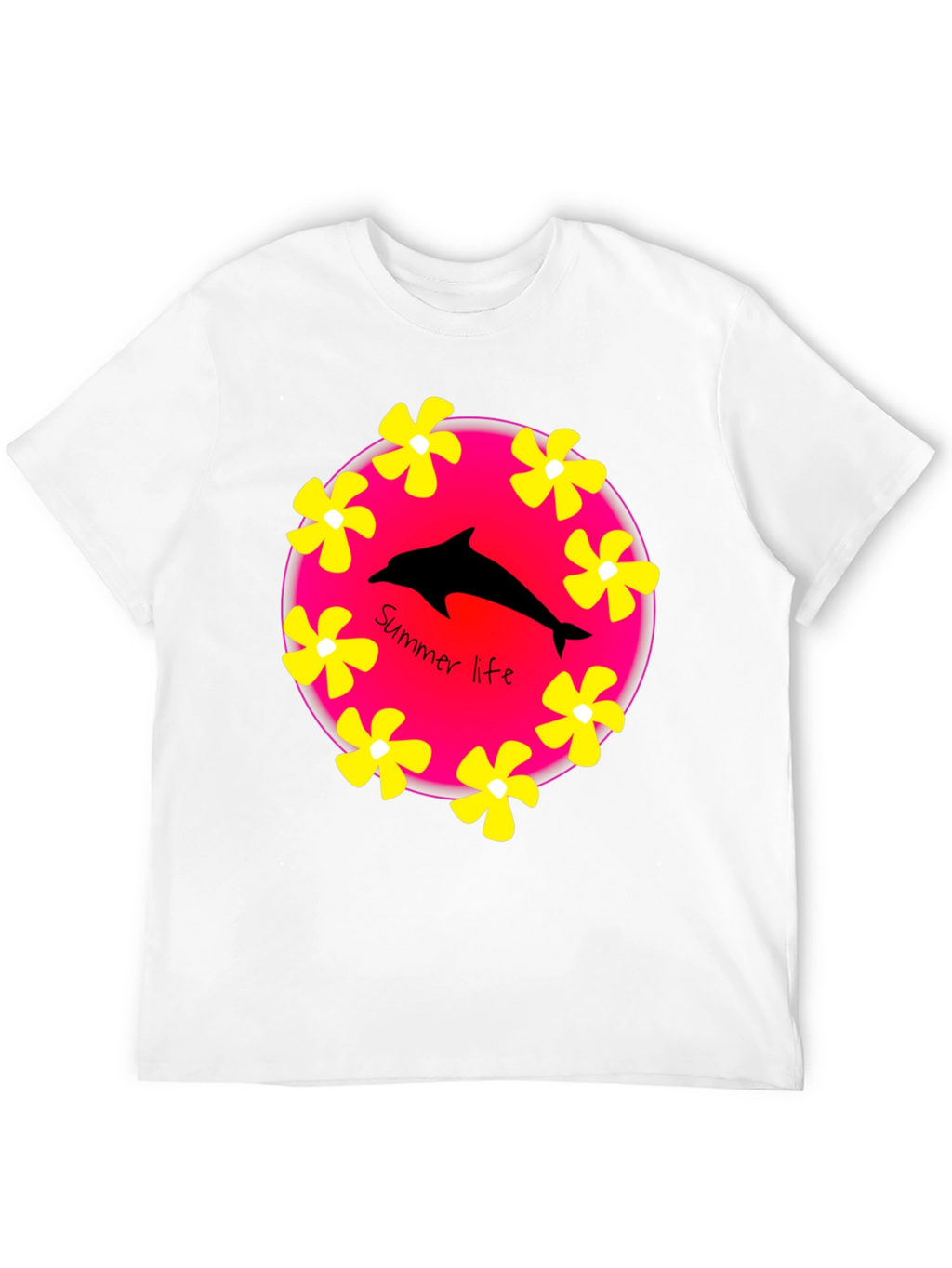 Summer Life Dolphin Graphic T-Shirt