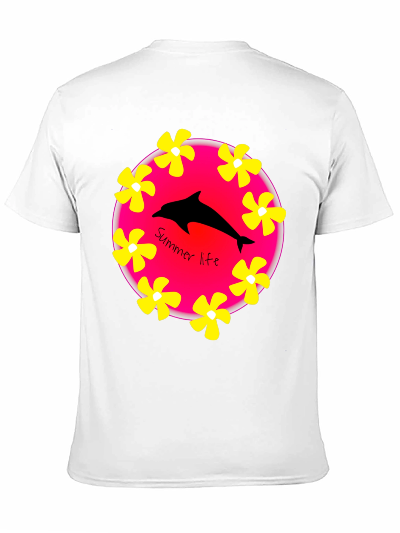 Summer Life Dolphin Graphic T-Shirt