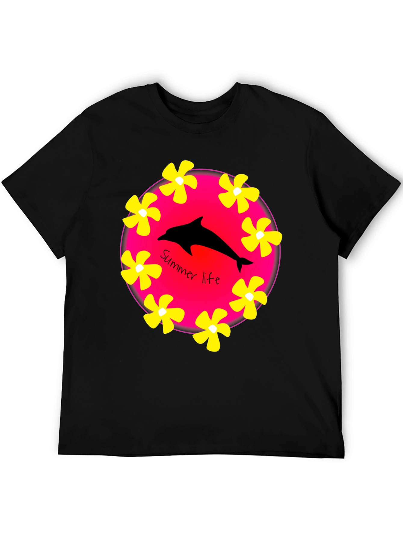 Summer Life Dolphin Graphic T-Shirt