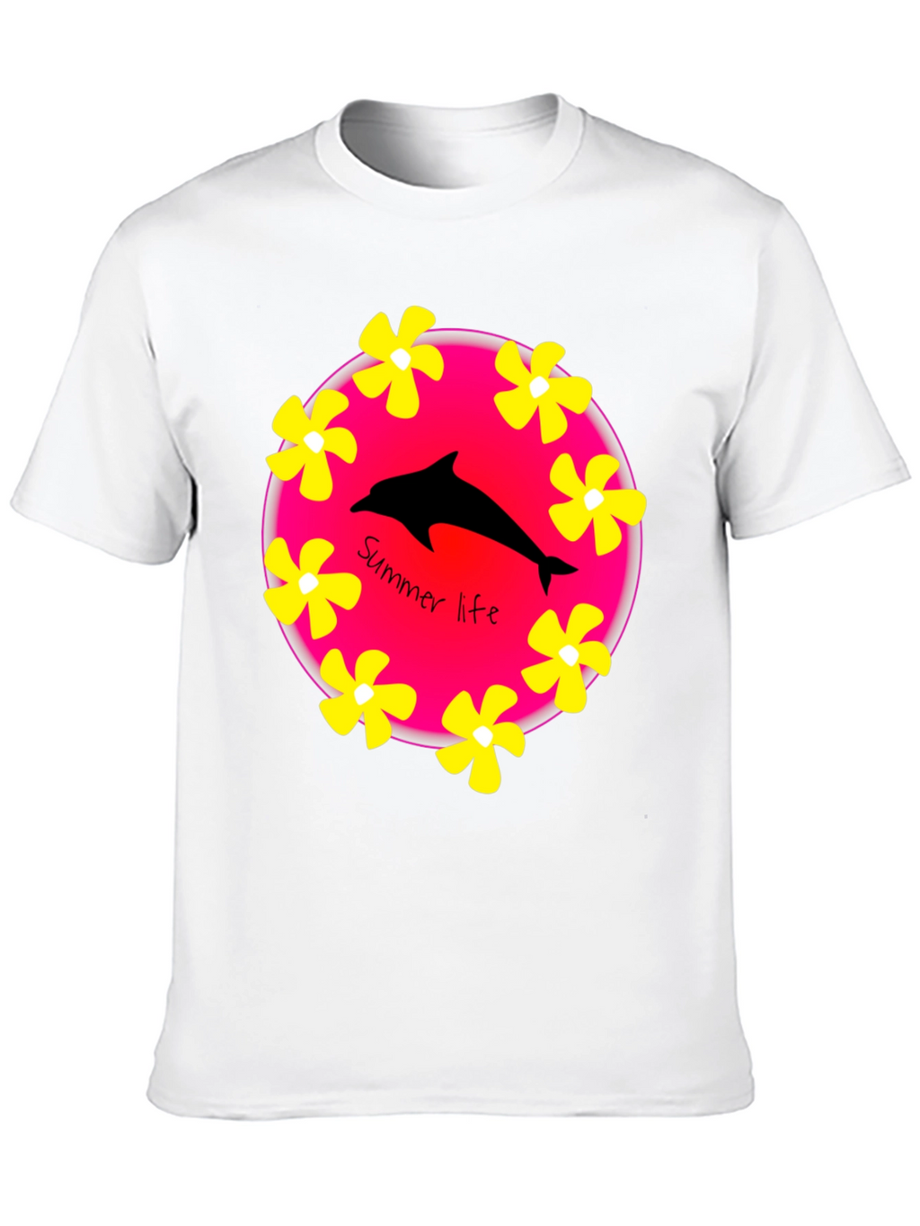 Summer Life Dolphin Graphic T-Shirt