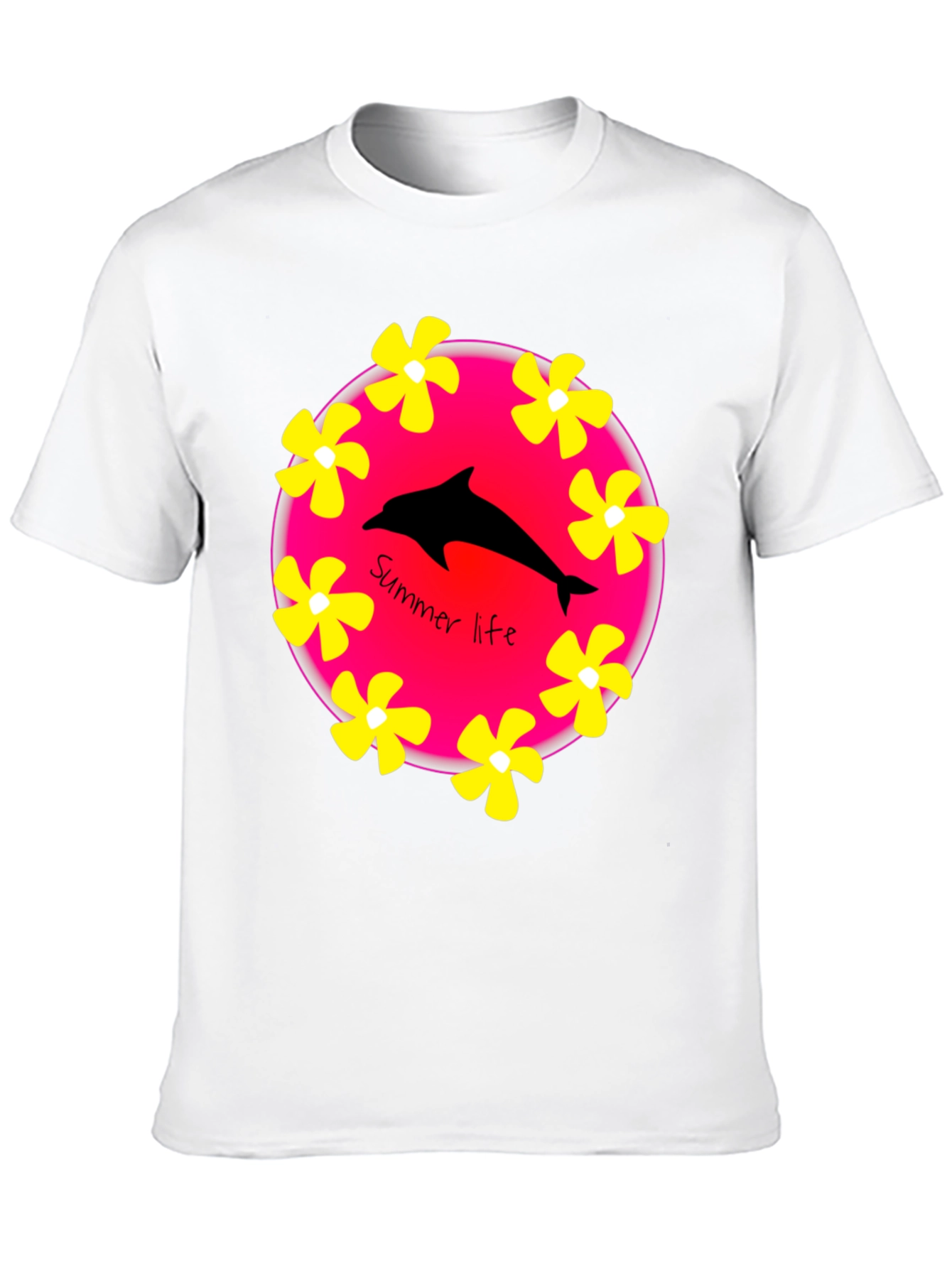 Summer Life Dolphin Graphic T-Shirt