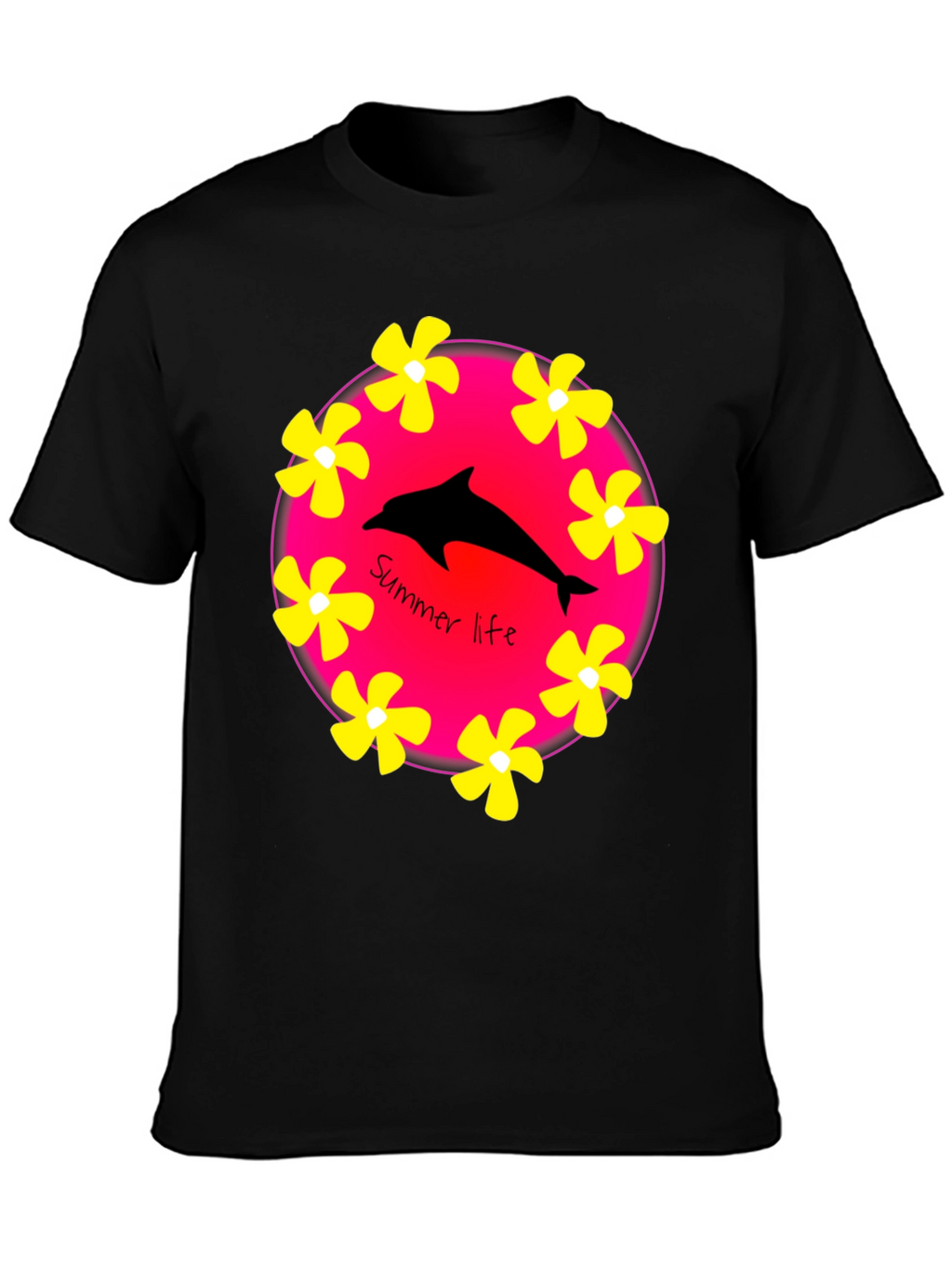 Summer Life Dolphin Graphic T-Shirt