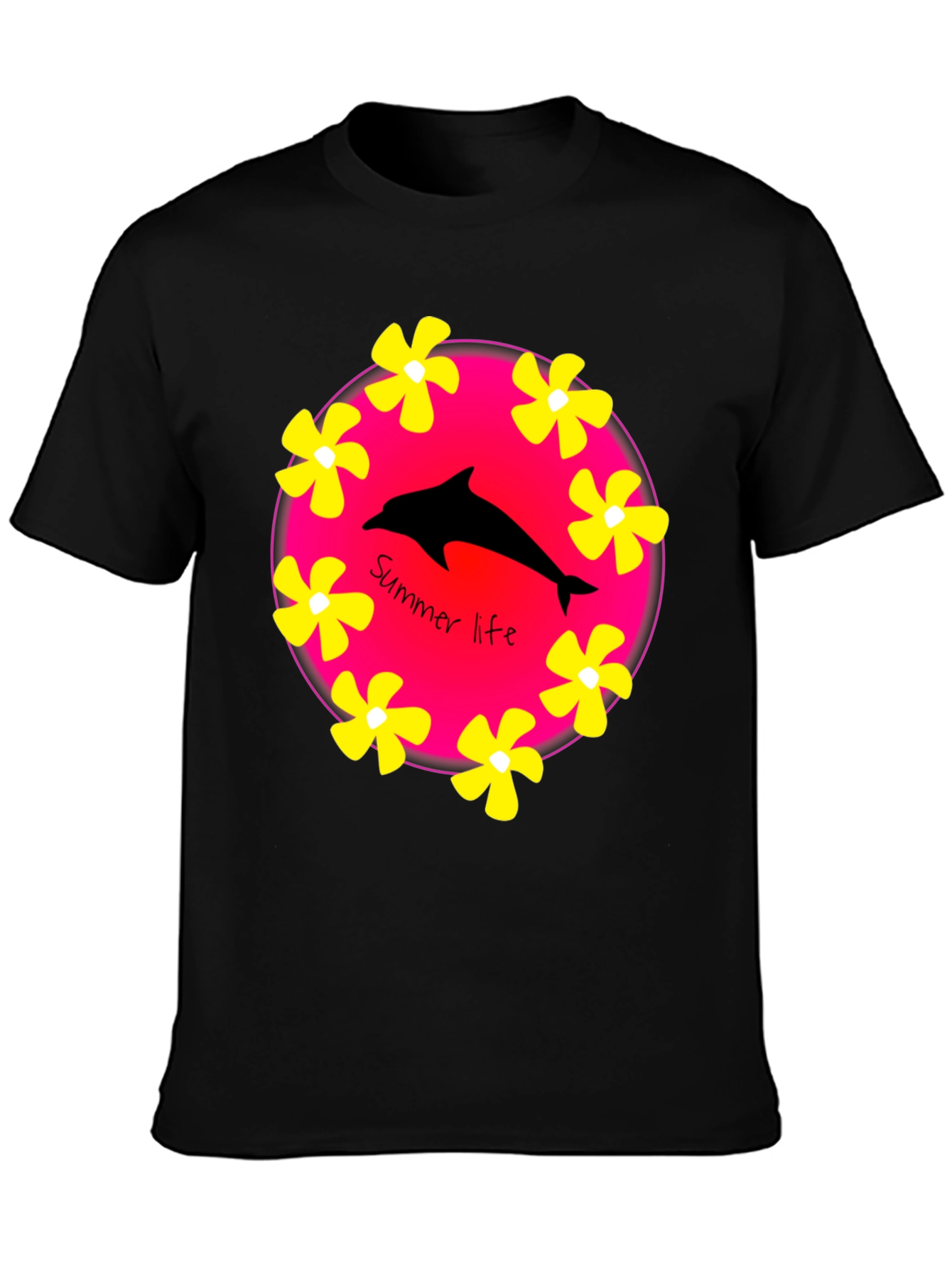 Summer Life Dolphin Graphic T-Shirt