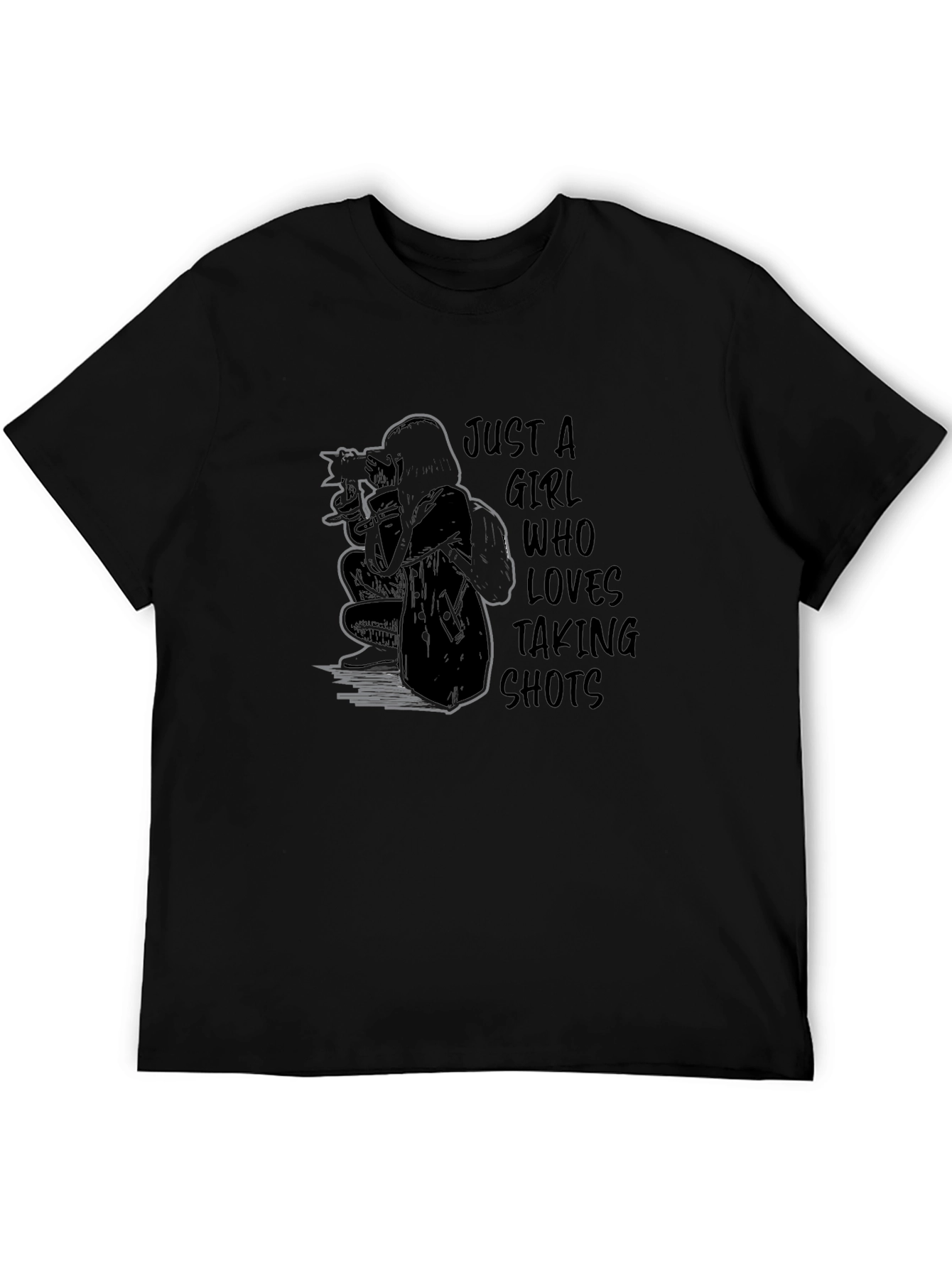 Just a Girl Who Loves Taking Shots Graphic T-Shirt