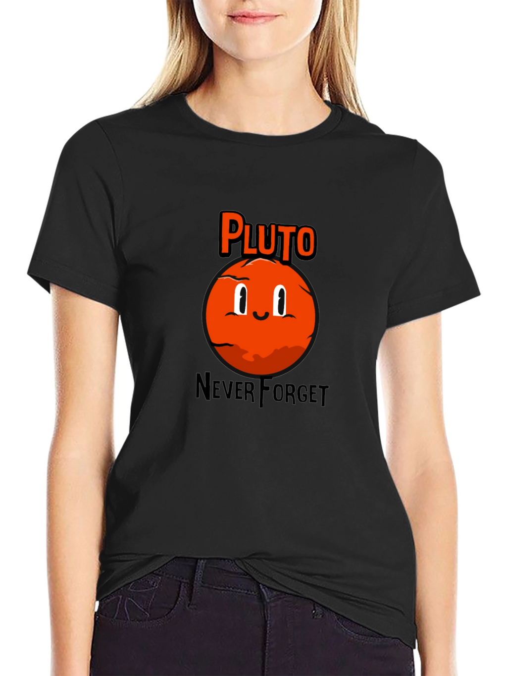 Pluto Never Forget Black T-Shirt