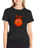 Pluto Never Forget Black T-Shirt