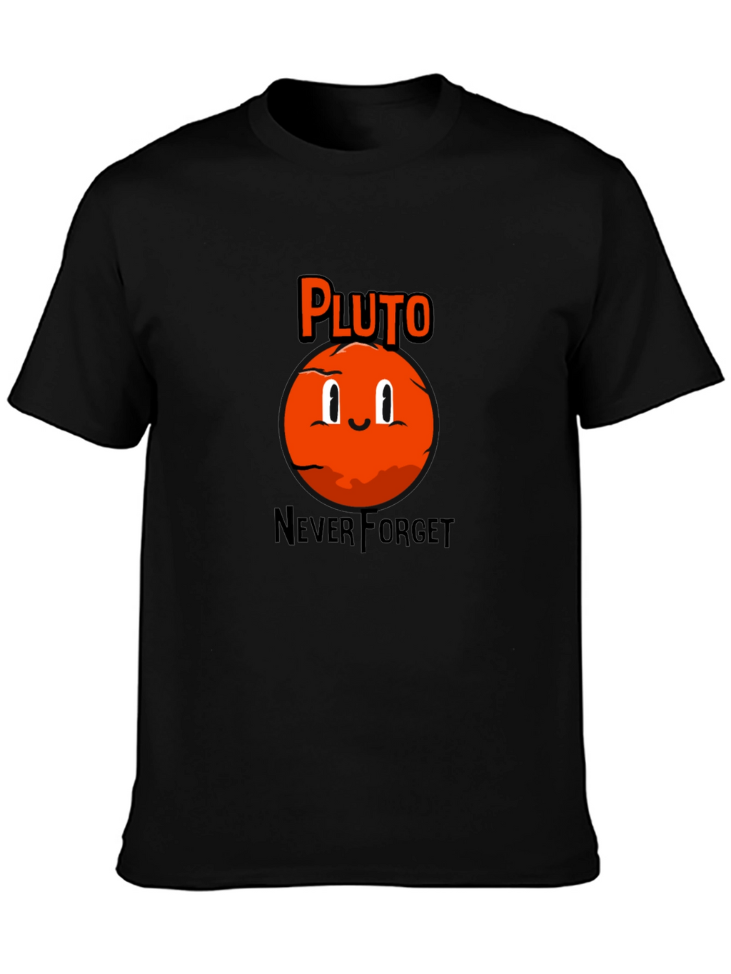 Pluto Never Forget Black T-Shirt