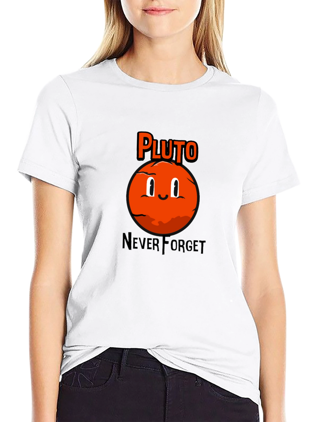 Pluto Never Forget Black T-Shirt