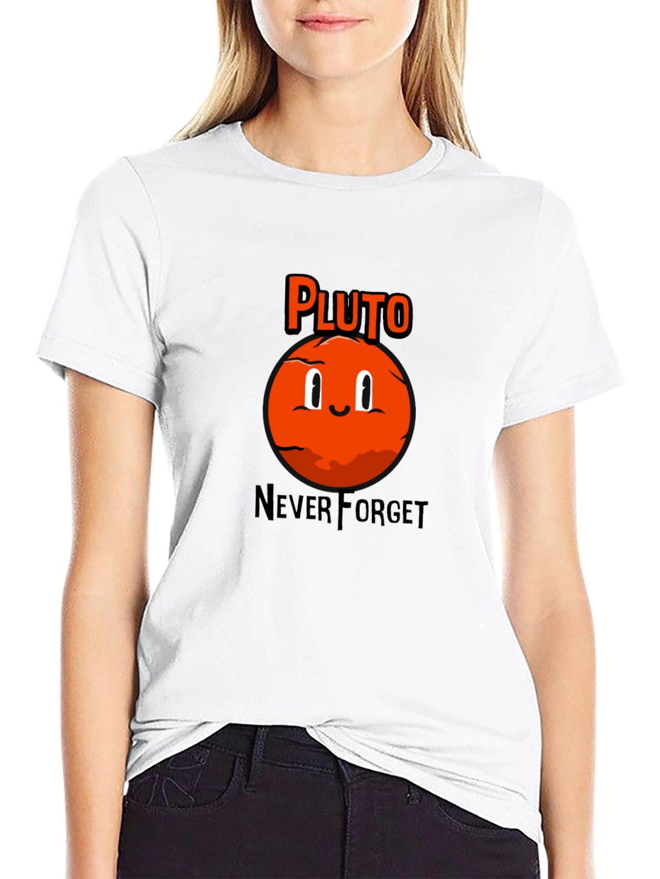 Pluto Never Forget Black T-Shirt