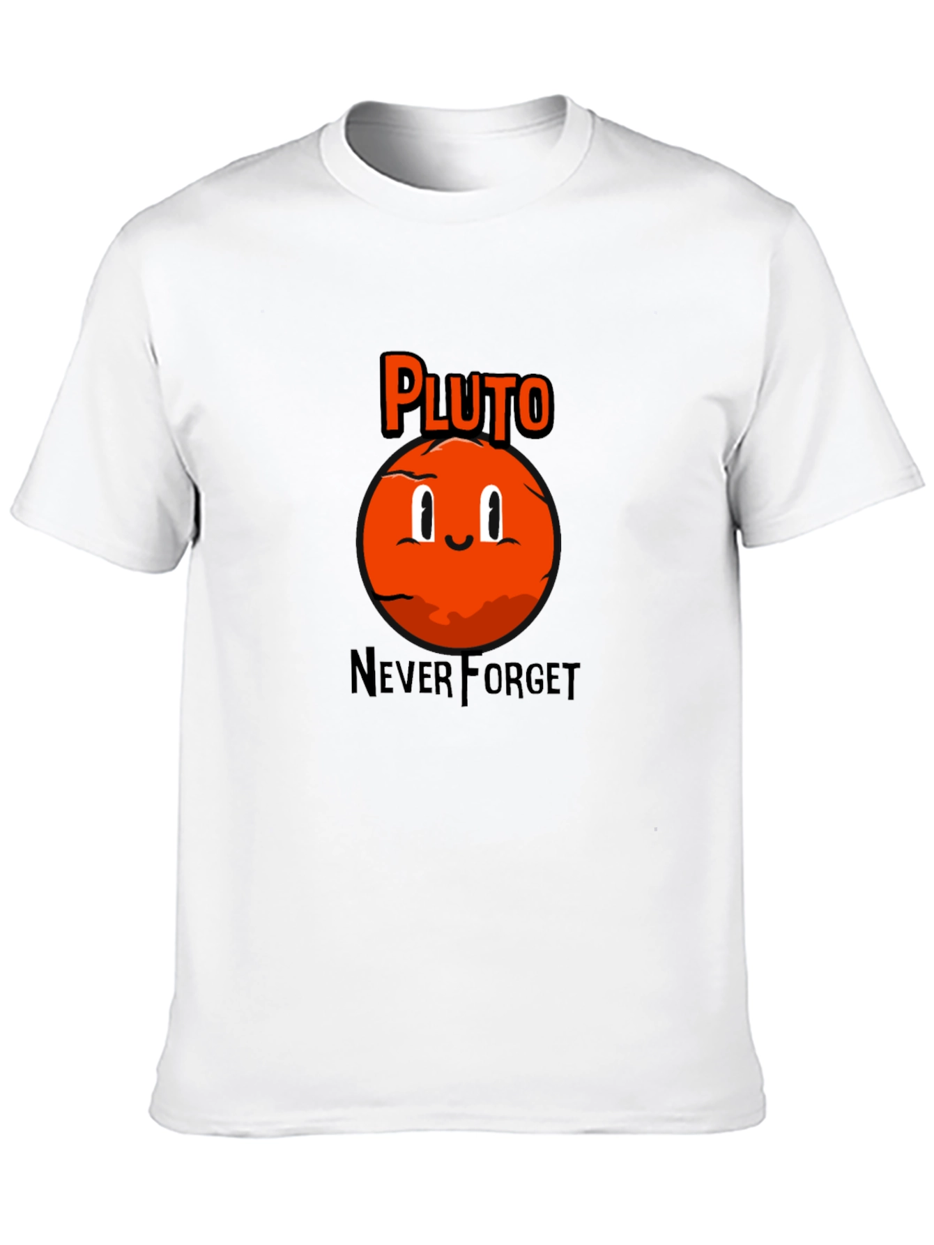 Pluto Never Forget Black T-Shirt