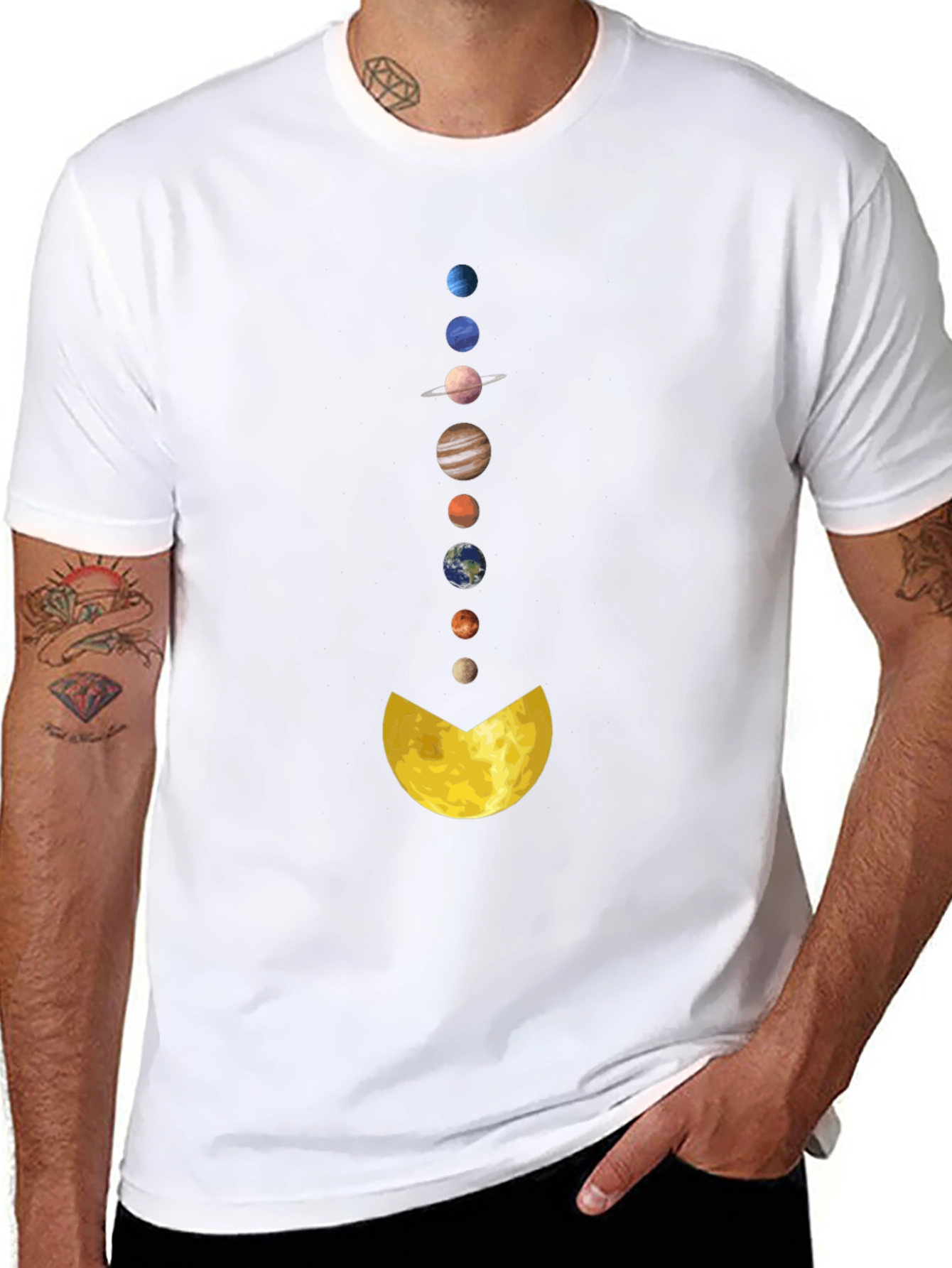 Planets Graphic T-Shirt - Cosmic Style Tee