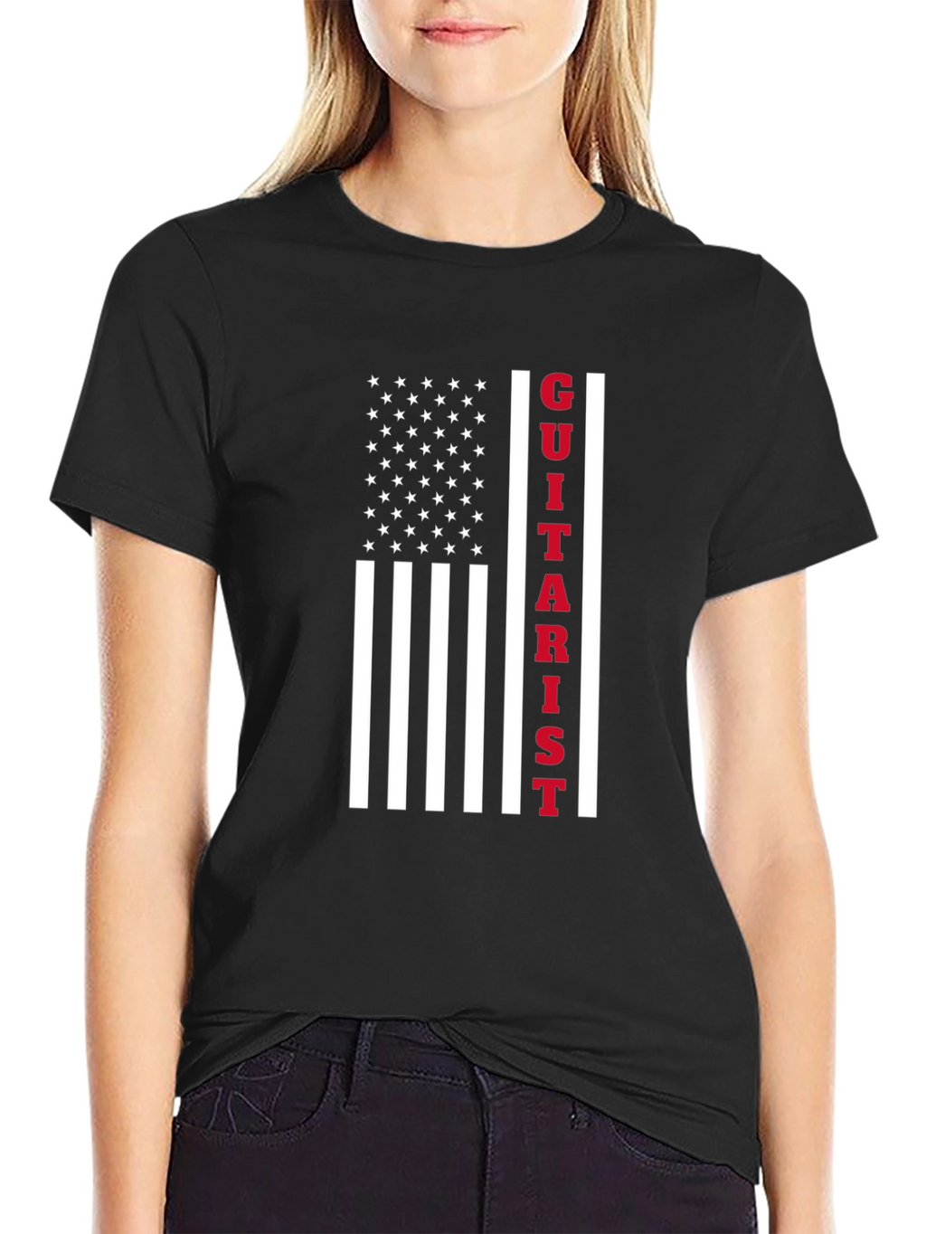 Guitarist American Flag T-Shirt