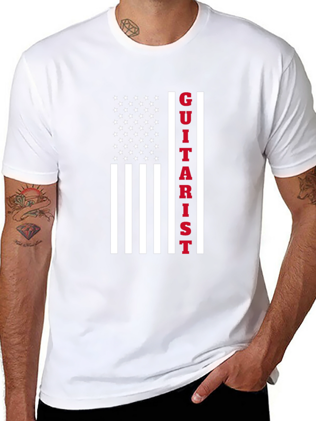 Guitarist American Flag T-Shirt