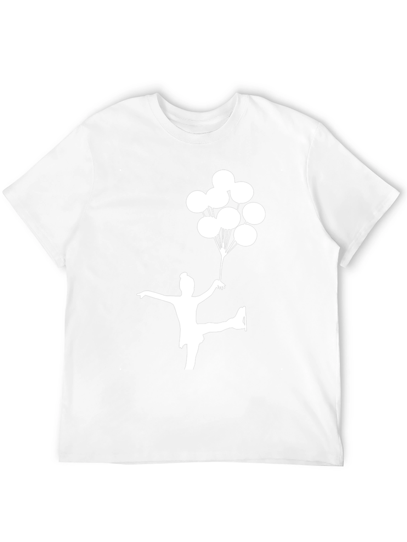 Figure Skater with Balloons Graphic T-Shirt