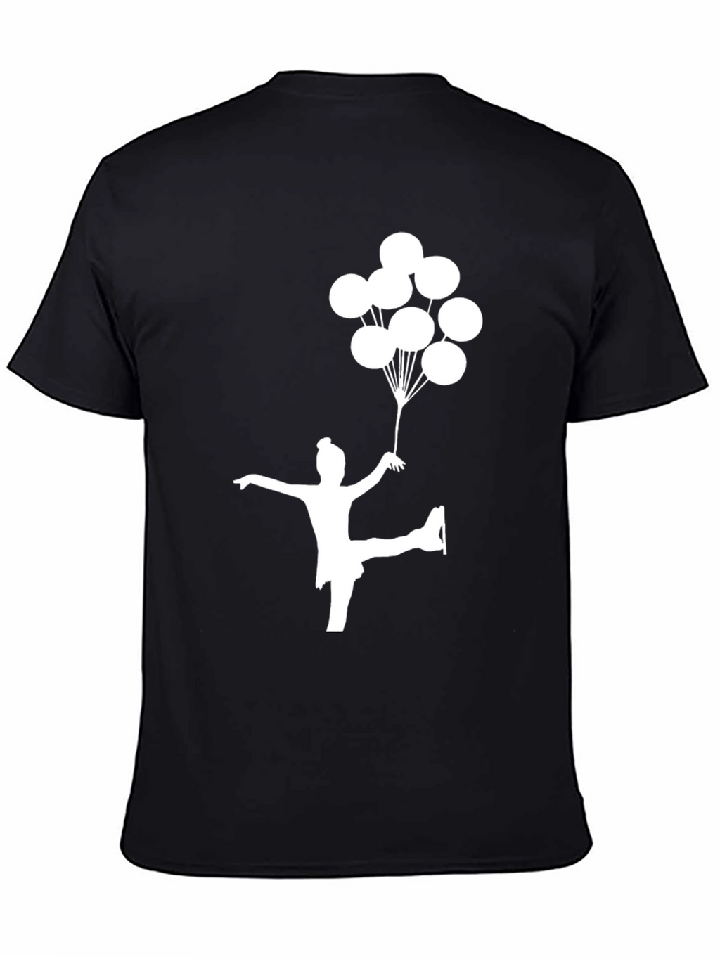 Figure Skater with Balloons Graphic T-Shirt