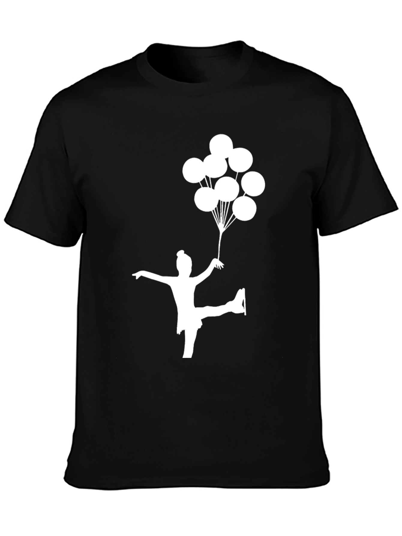 Figure Skater with Balloons Graphic T-Shirt