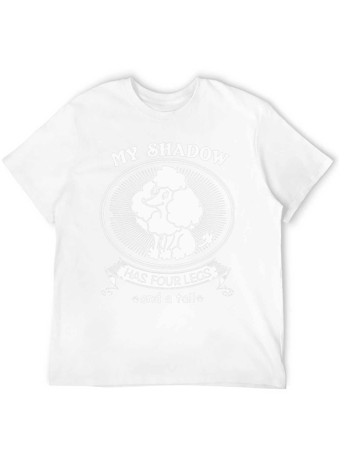 My Shadow Poodle T-Shirt - Dog Lover Tee