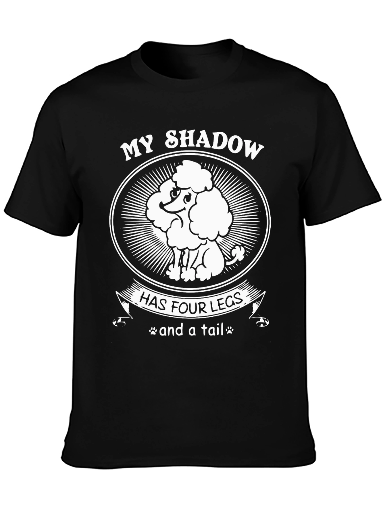 My Shadow Poodle T-Shirt - Dog Lover Tee