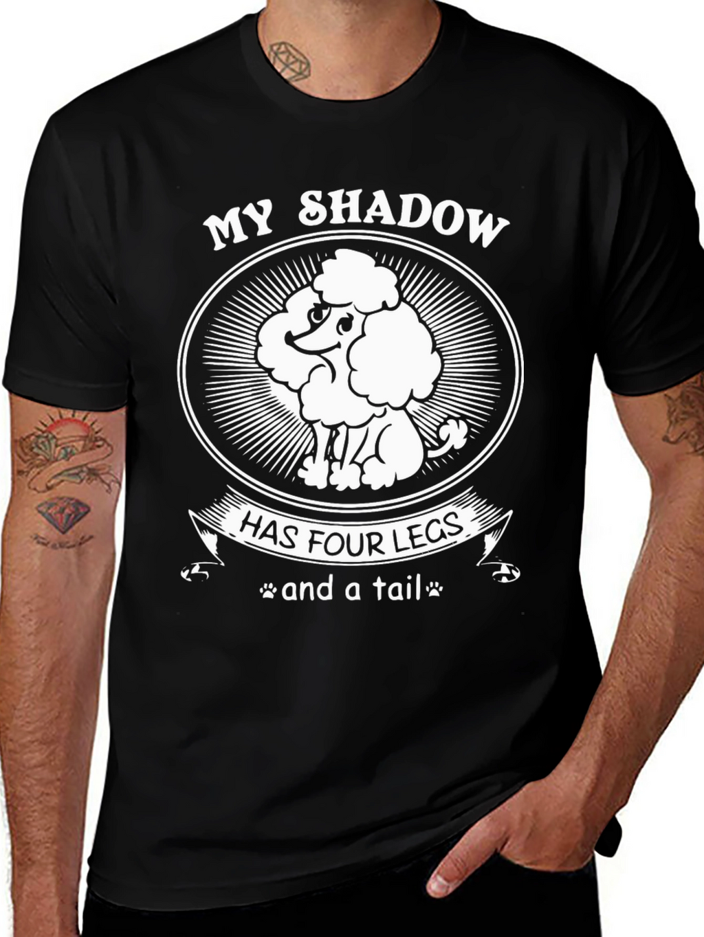 My Shadow Poodle T-Shirt - Dog Lover Tee