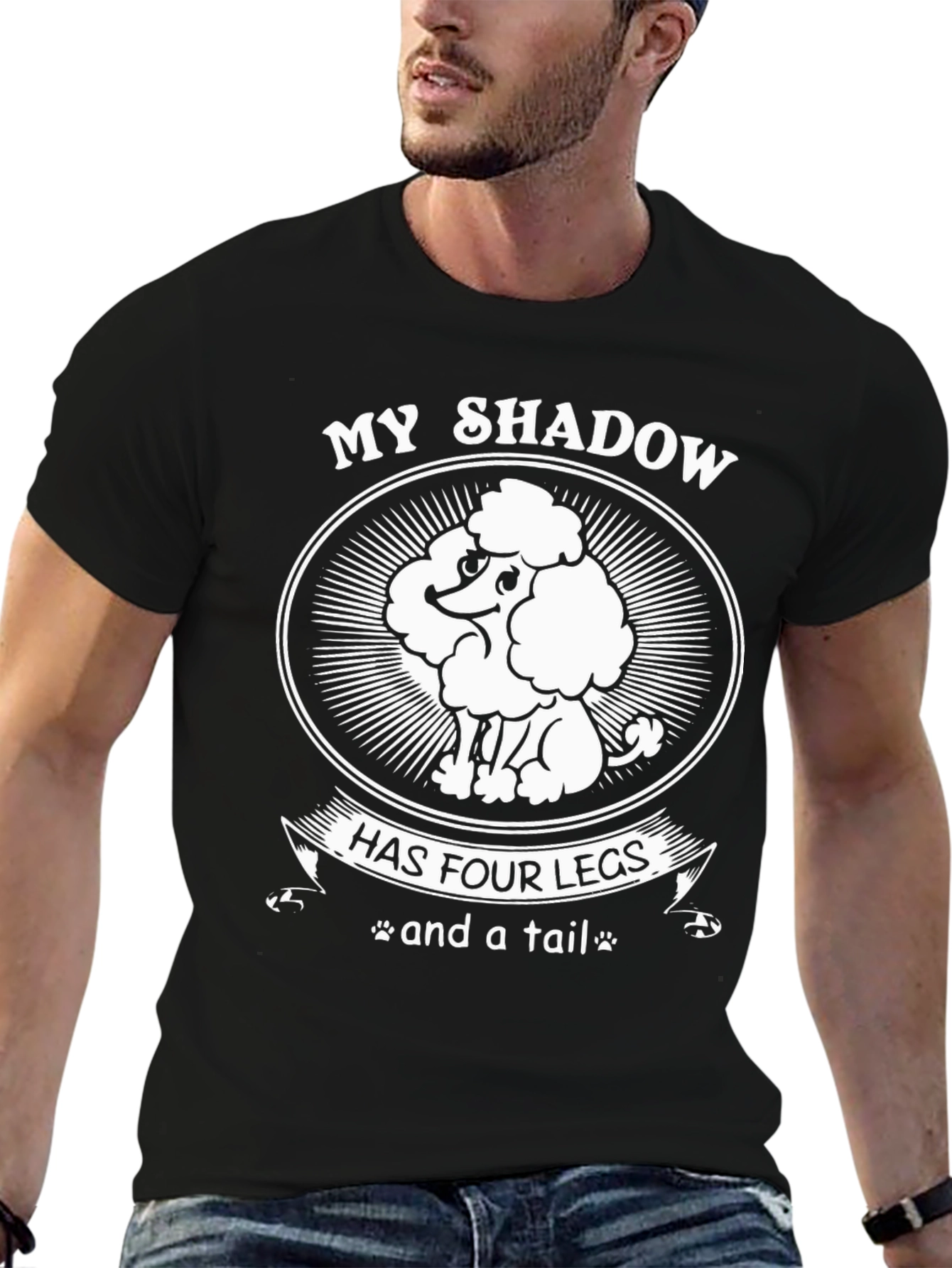 My Shadow Poodle T-Shirt - Dog Lover Tee