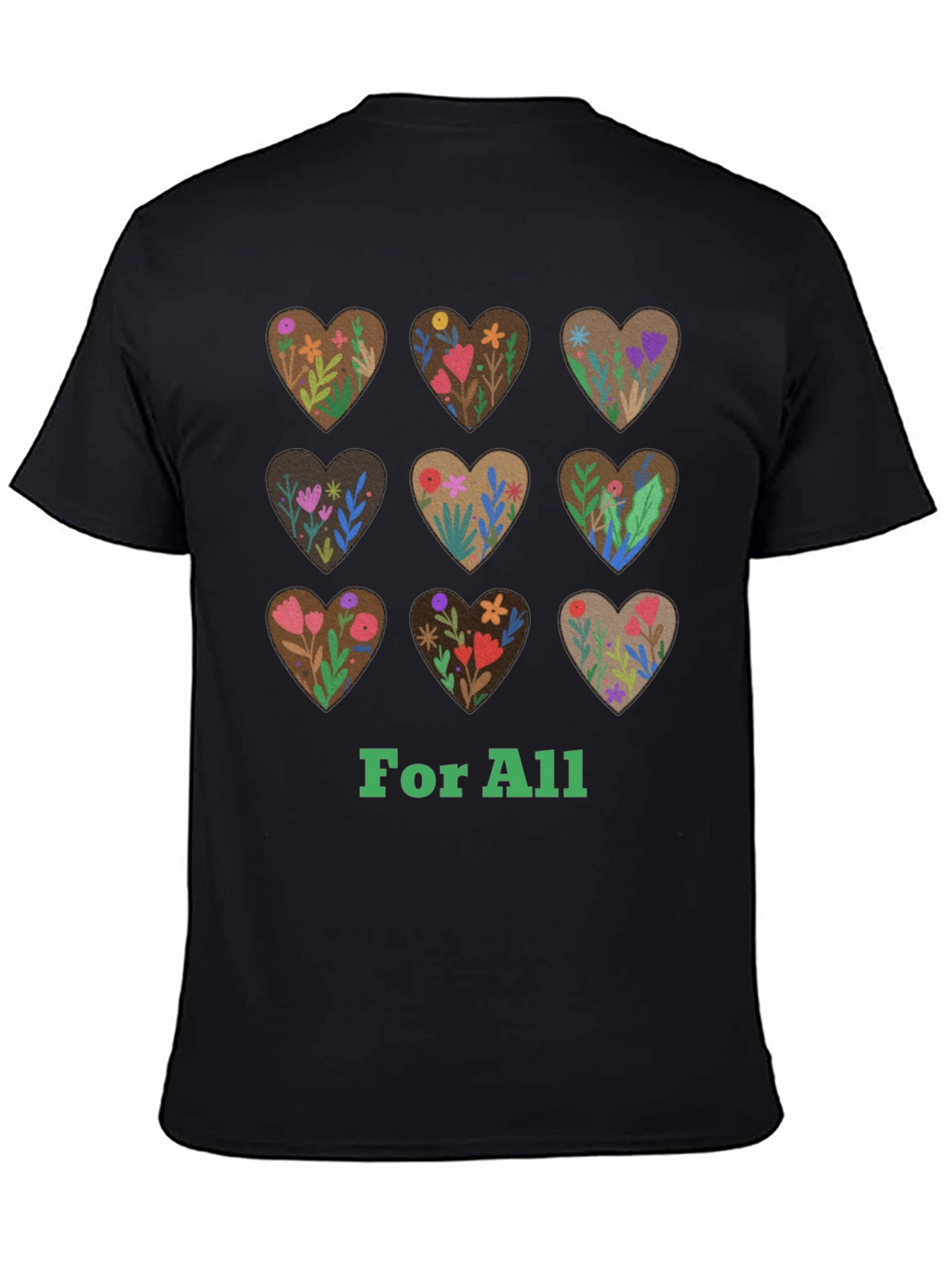 Floral Hearts For All Graphic Tee