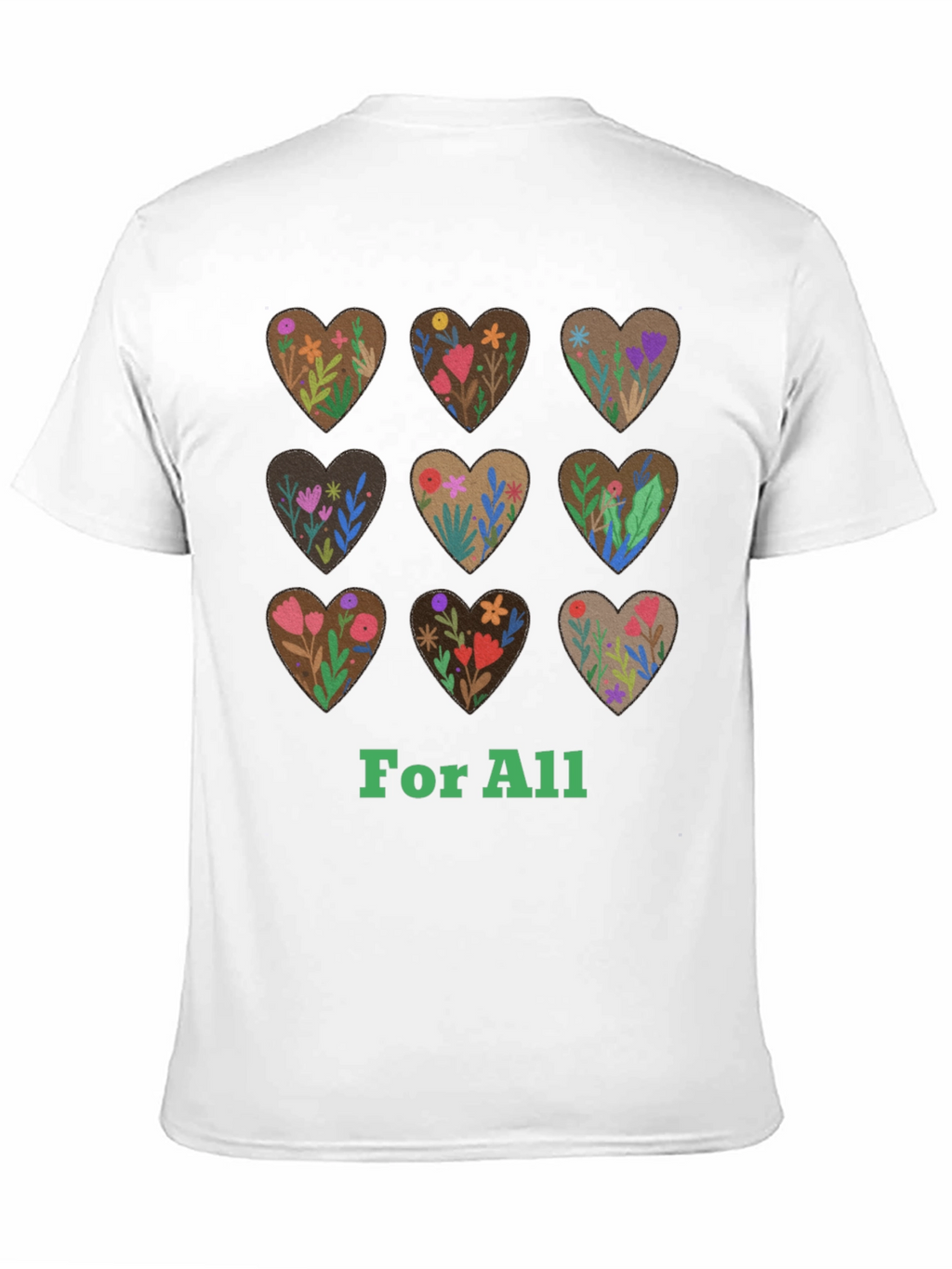 Floral Hearts For All Graphic Tee