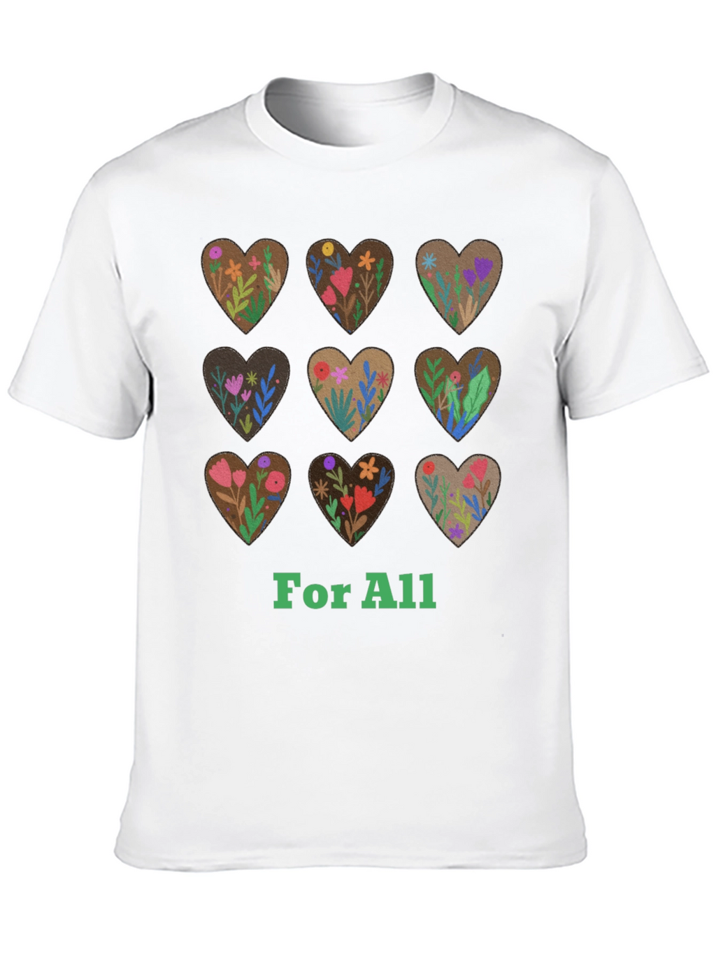 Floral Hearts For All Graphic Tee
