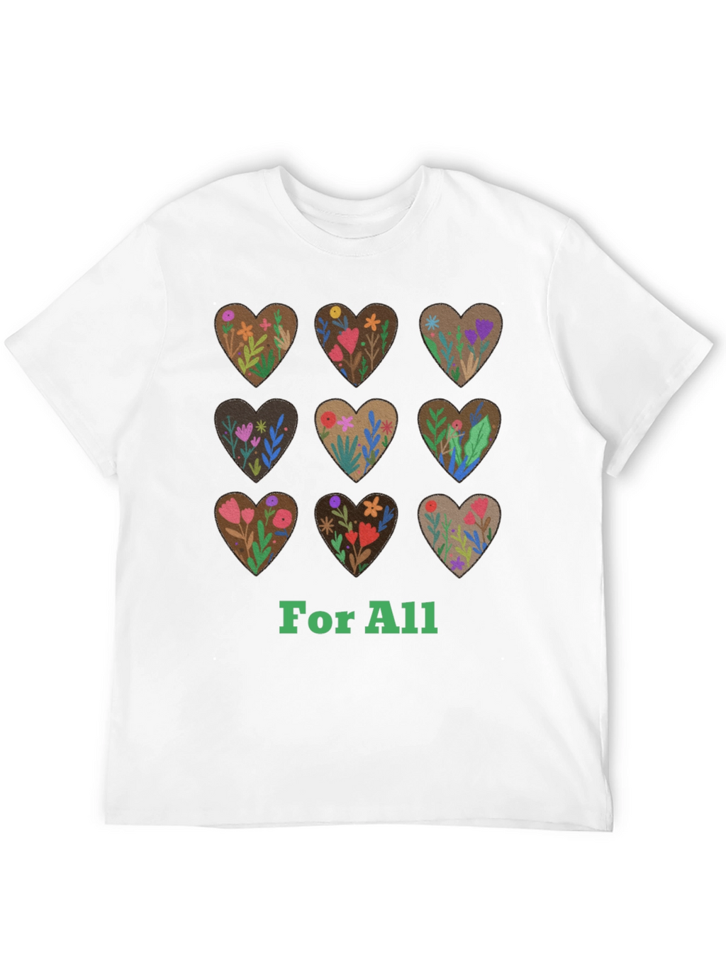 Floral Hearts For All Graphic Tee