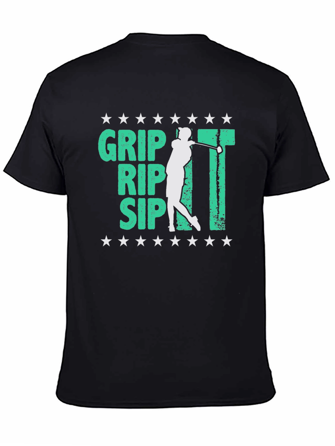 Grip Rip Sip It - Golf T-Shirt - Funny Design
