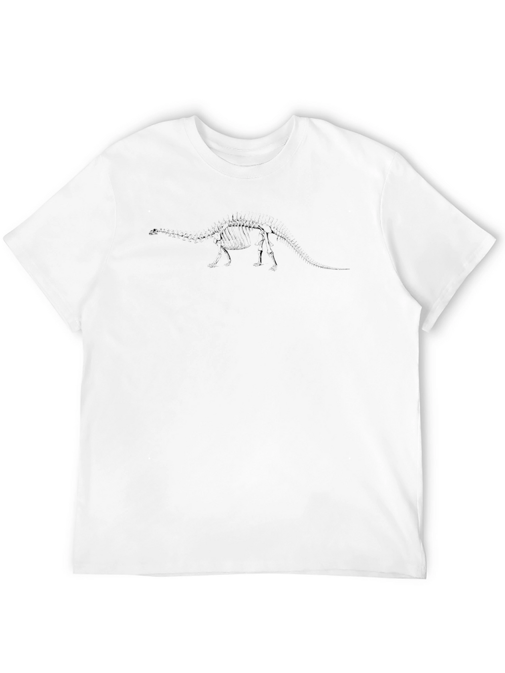 Dinosaur Skeleton Graphic Black T-Shirt