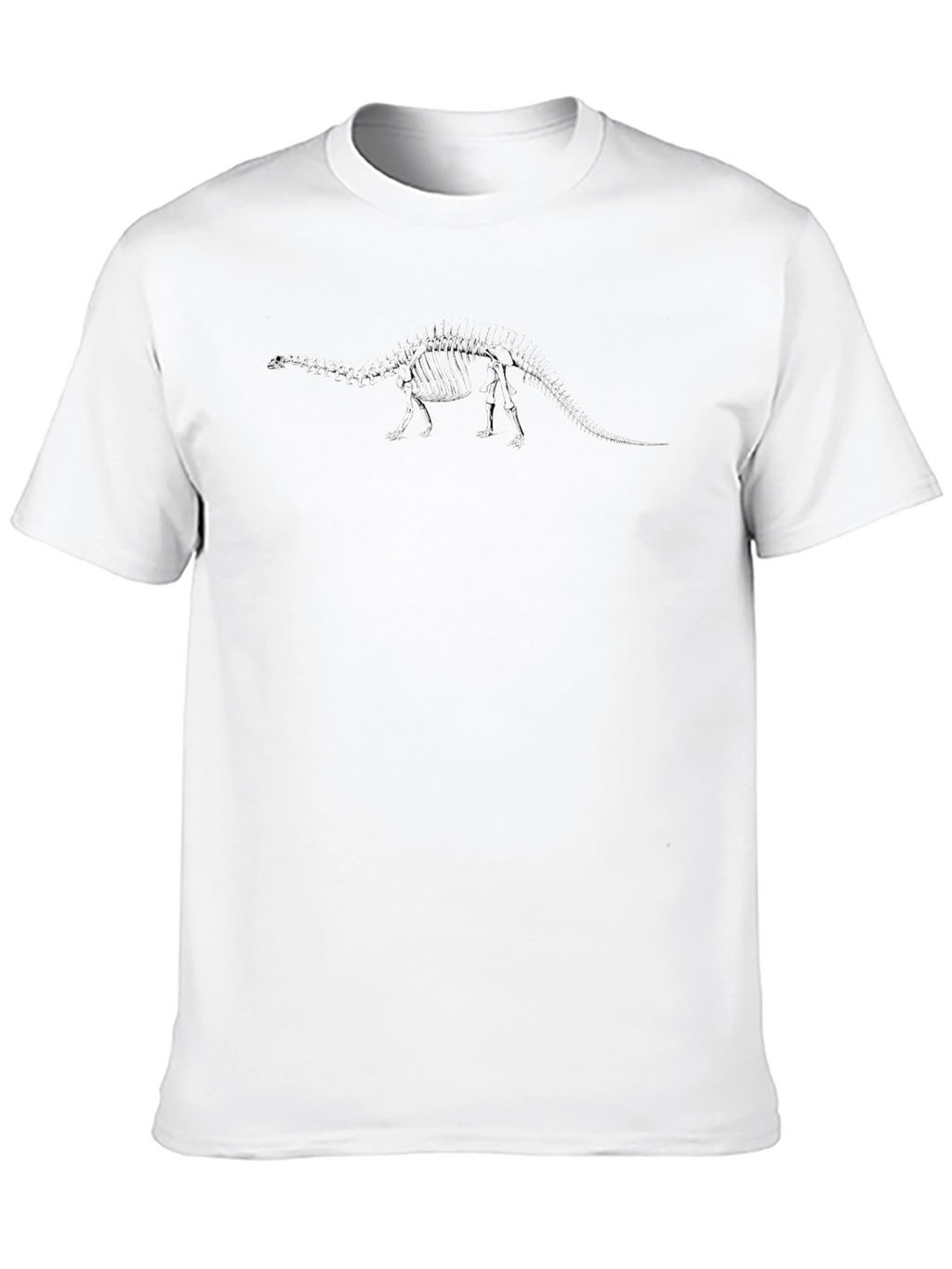 Dinosaur Skeleton Graphic Black T-Shirt