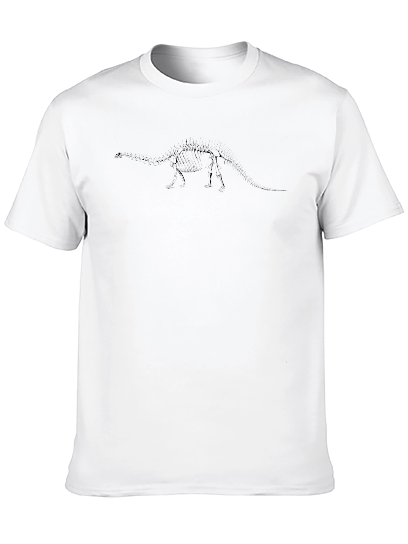 Dinosaur Skeleton Graphic Black T-Shirt