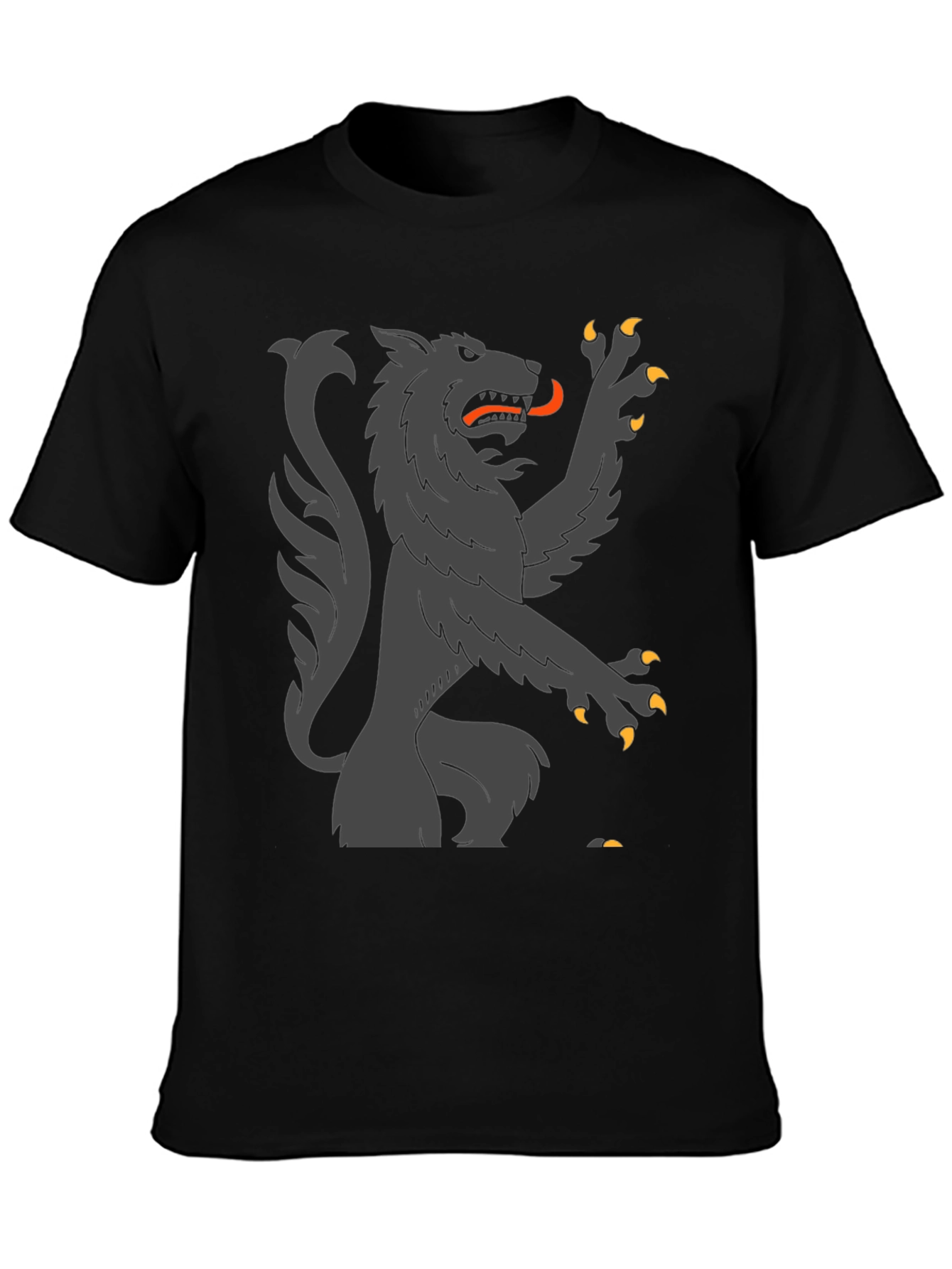 Wolf Rampant T-Shirt - Black