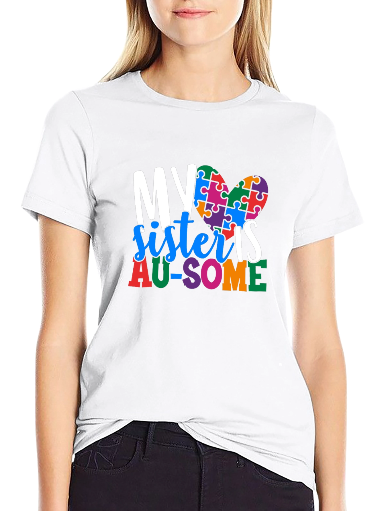 My Sister Is AU-SOME Autism Awareness T-Shirt