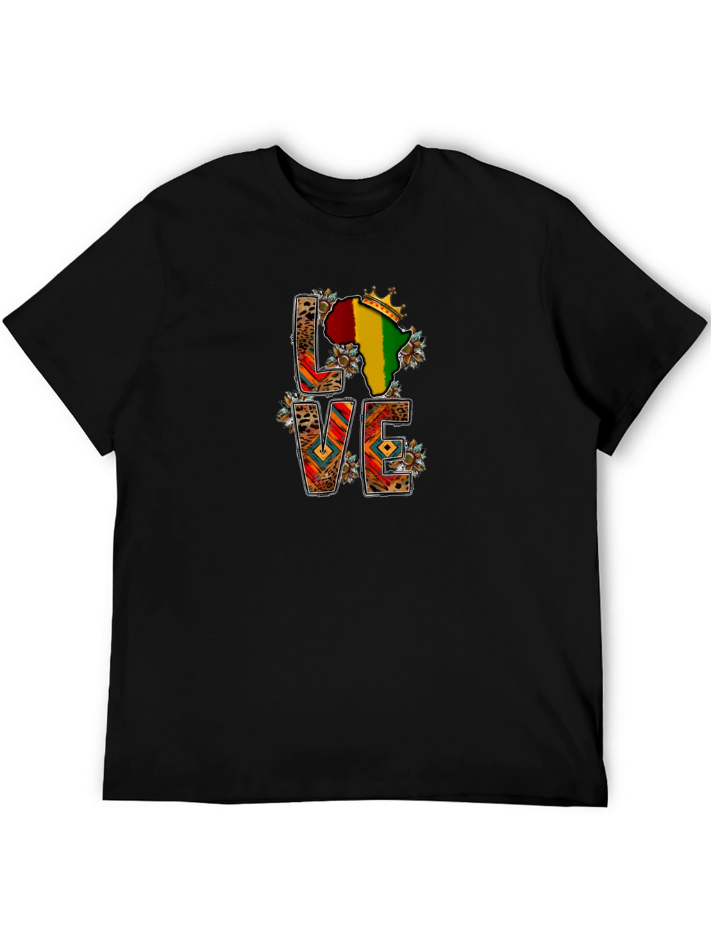 LOVE Africa T-Shirt - Black Pride