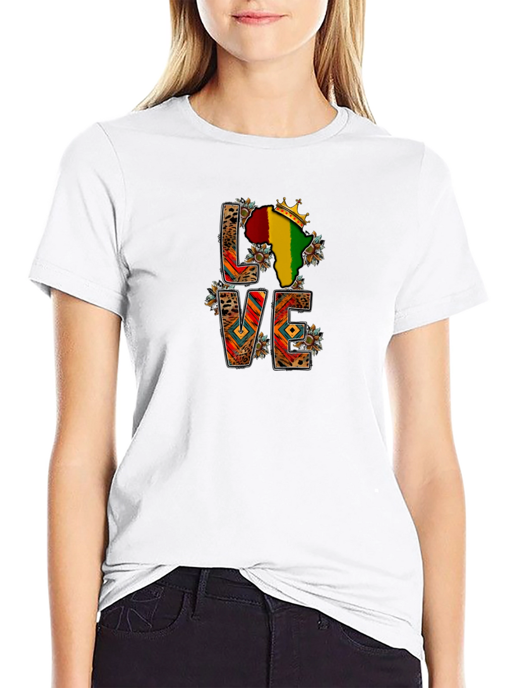 LOVE Africa T-Shirt - Black Pride