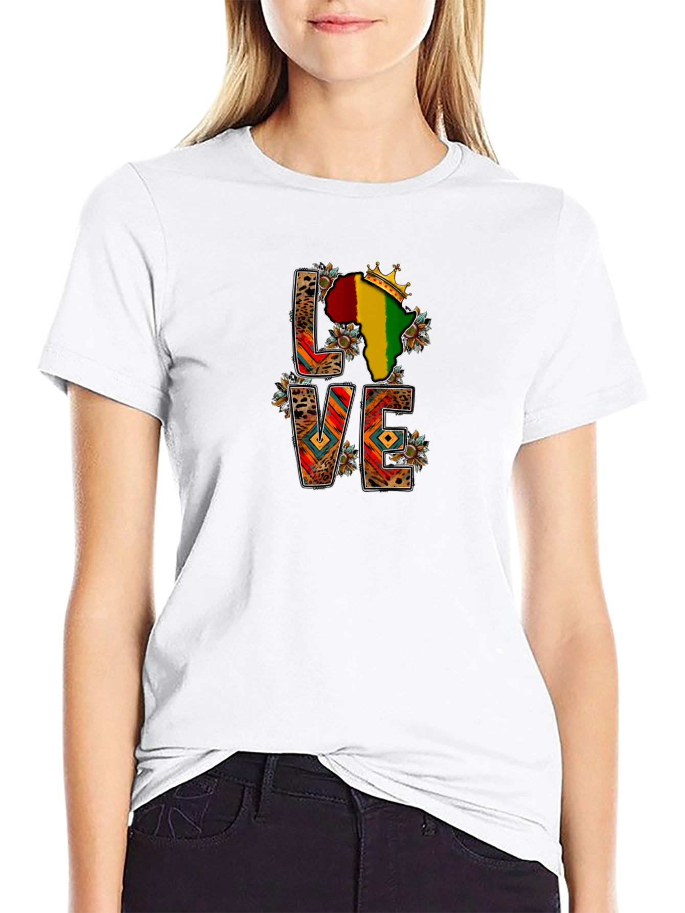 LOVE Africa T-Shirt - Black Pride