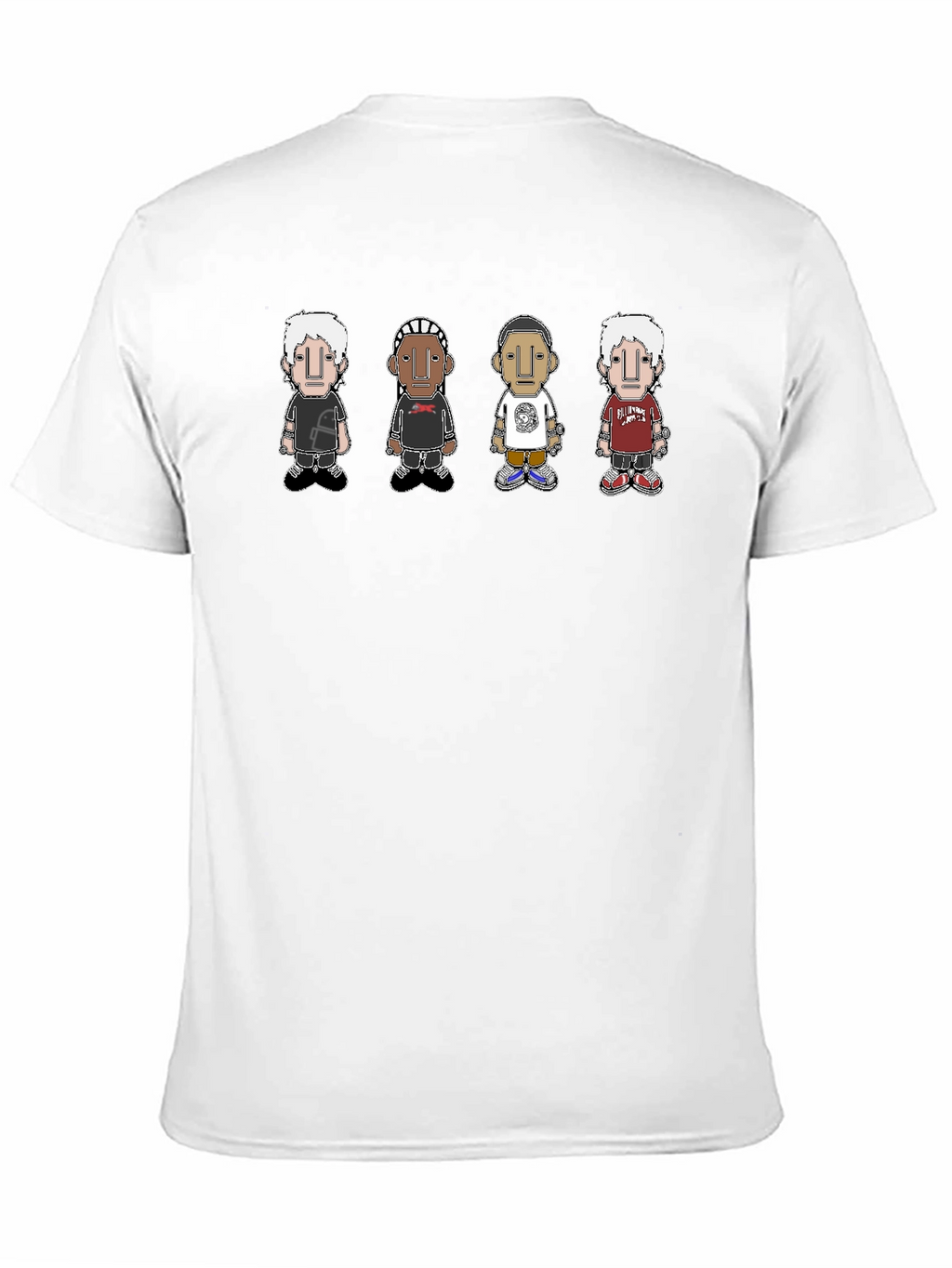 Cartoon Character Tee - Black