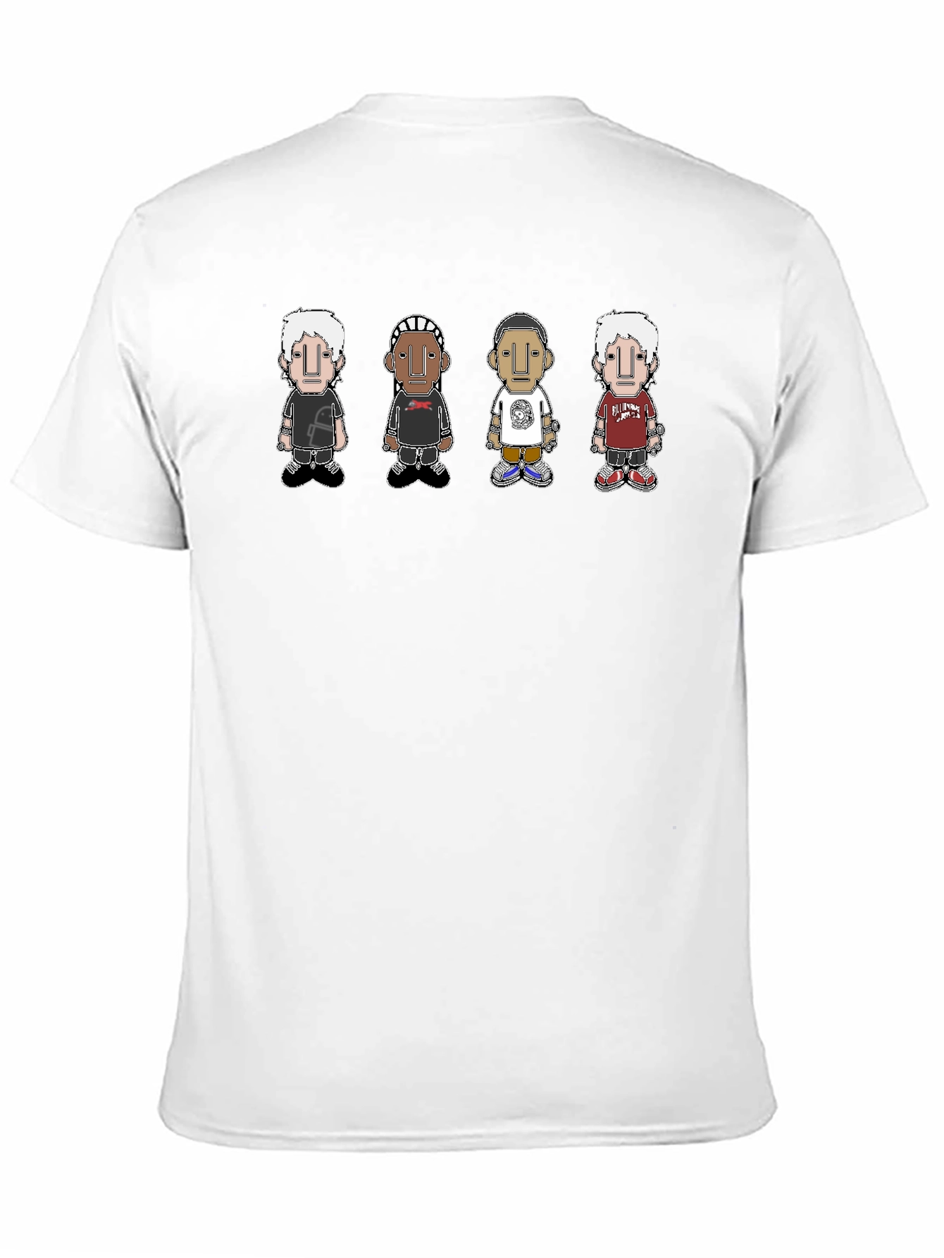 Cartoon Character Tee - Black